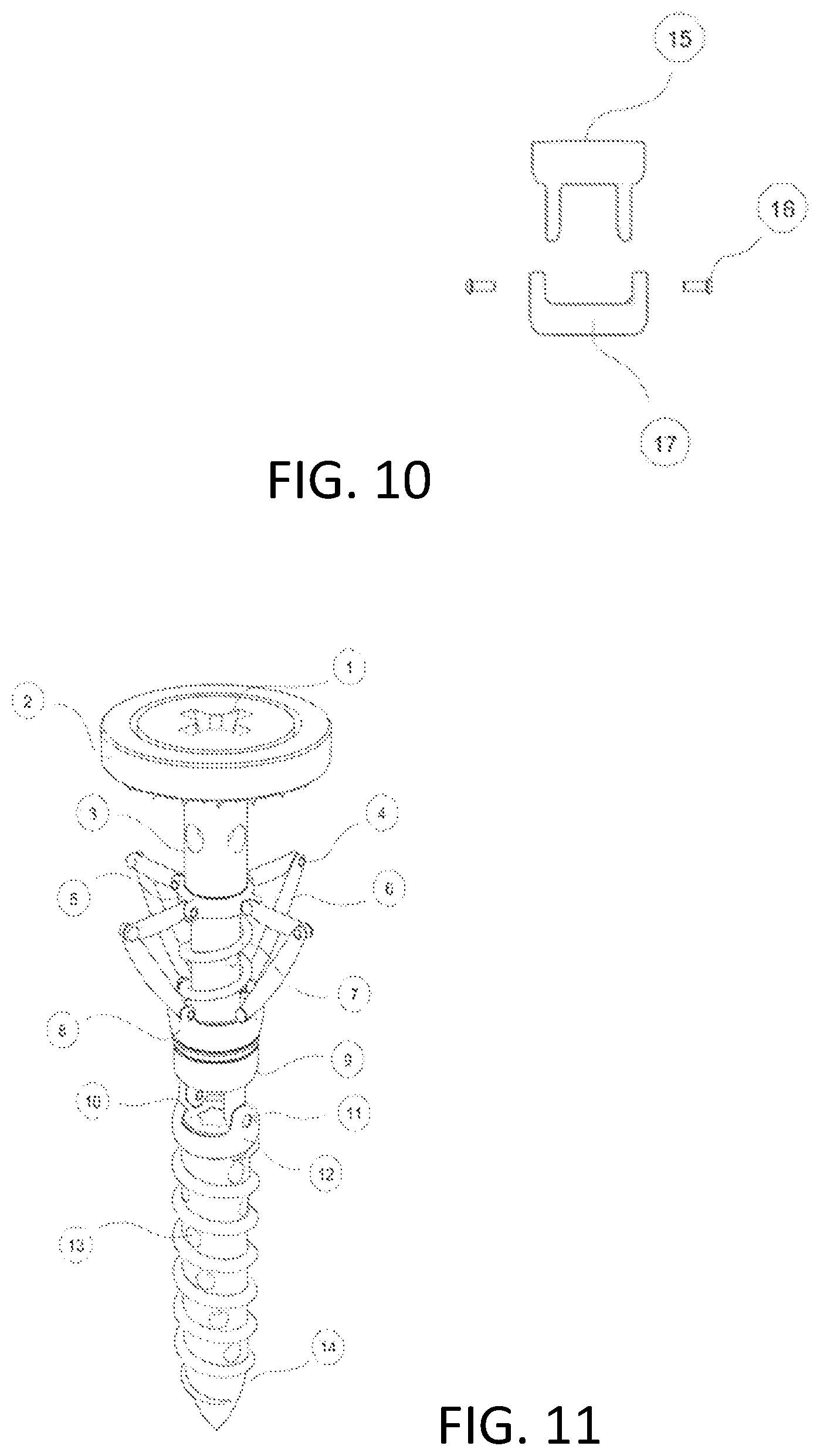 Patent US12492721 Figure 7 – Leveling fastener with expandable rivet