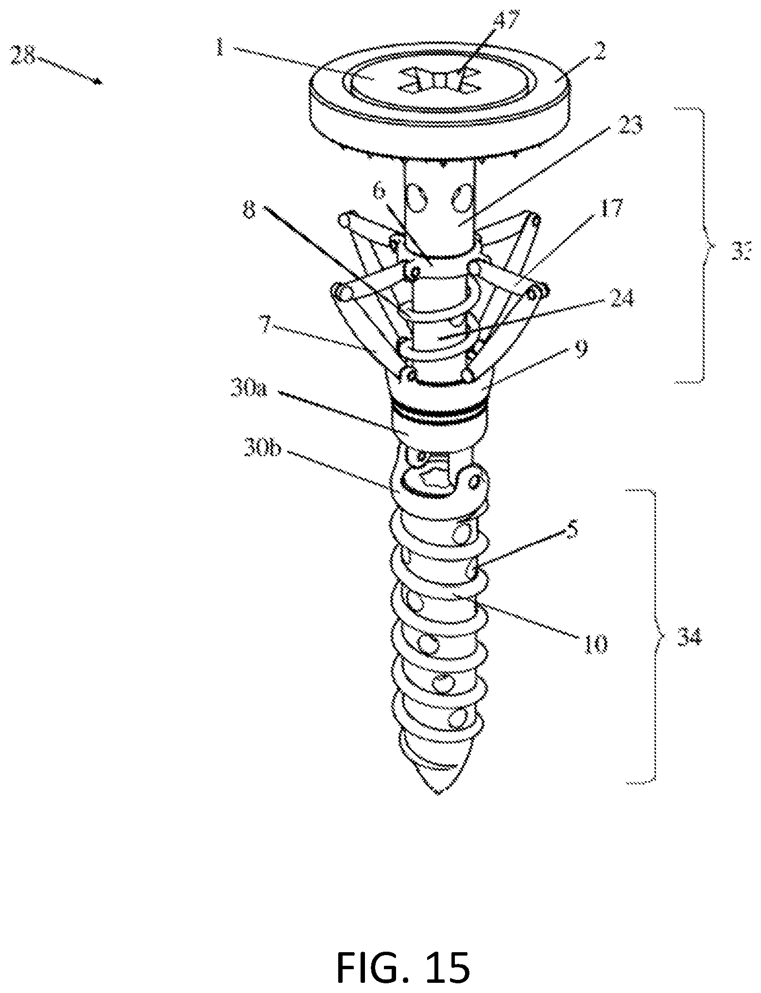 Patent US12492721 Figure 11 – Leveling fastener with expandable rivet