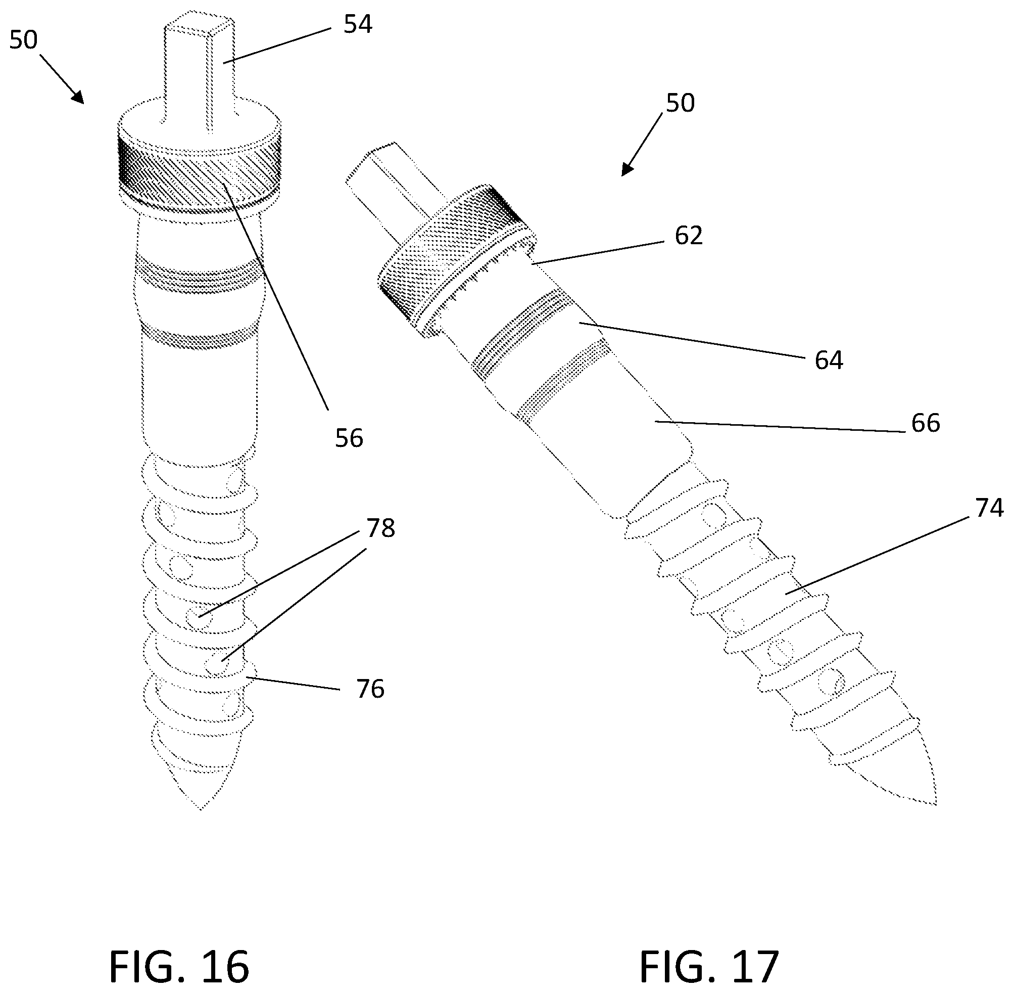 Patent US12492721 Figure 12 – Leveling fastener with expandable rivet