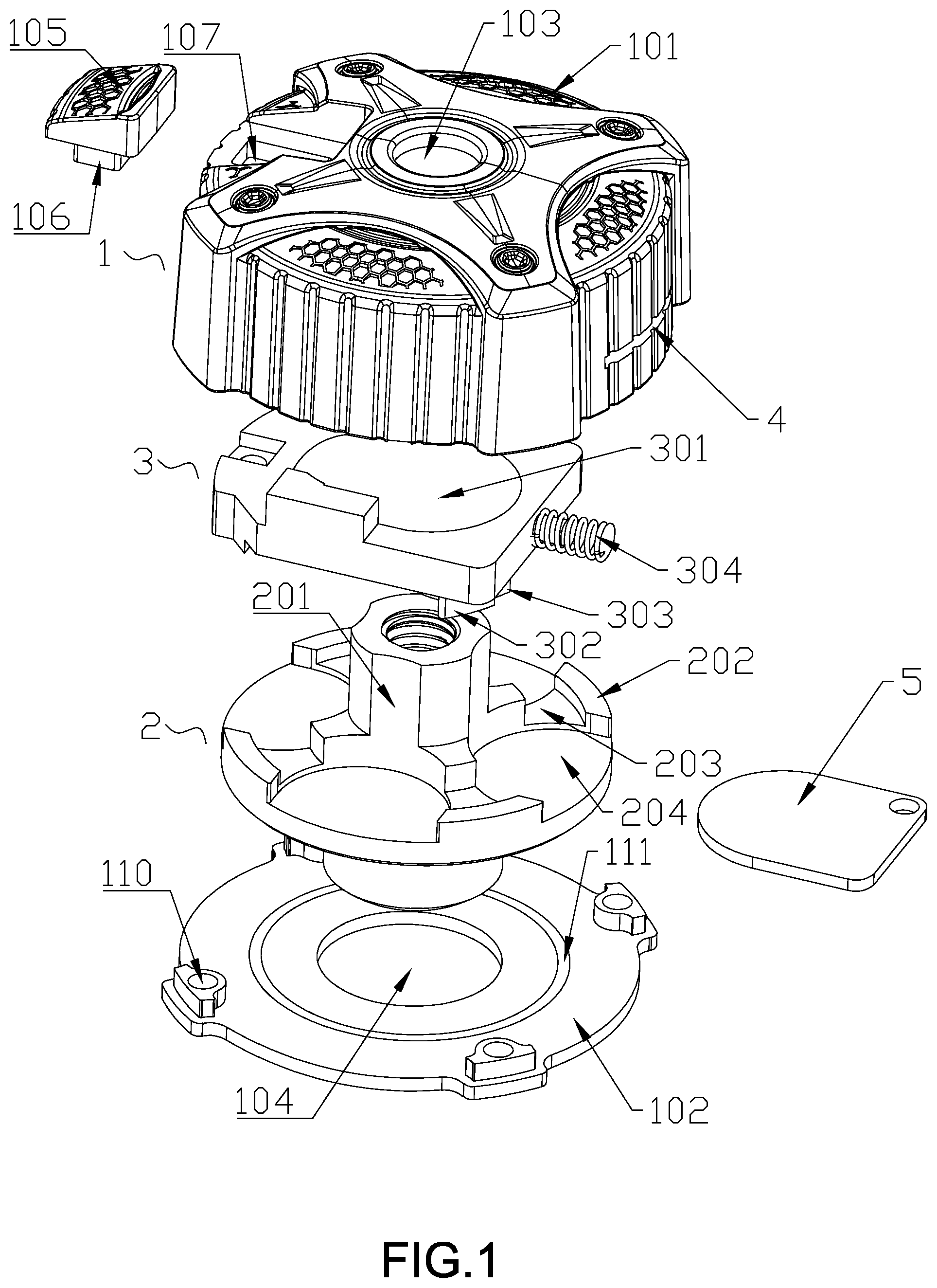 Patent US12492723 — Anti-theft nut — Figure 1