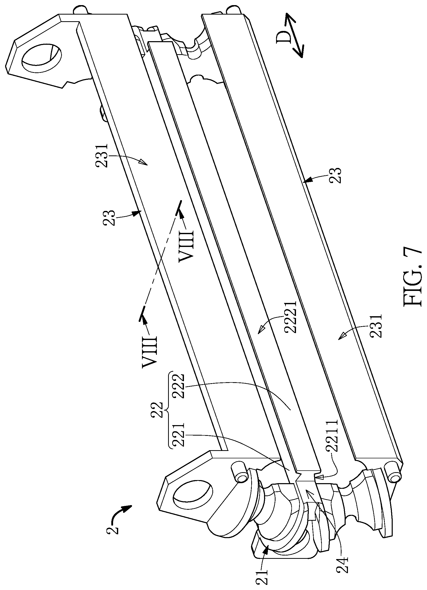 Patent US12492724 Figure 7 – Linear guideway and upper dustproof member thereof