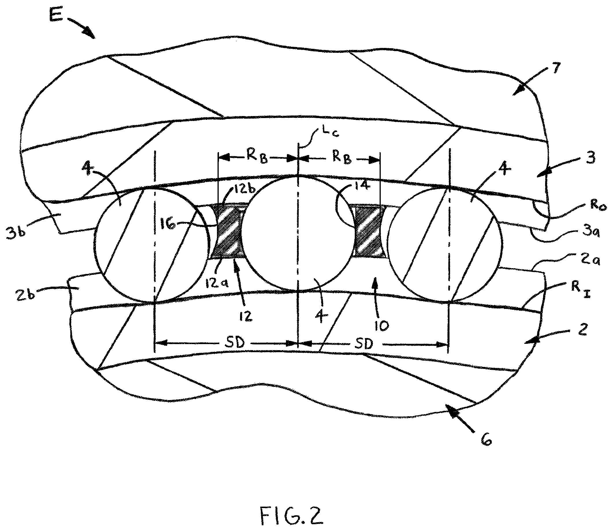 Patent US12492727 Figure 2 – Low wear toroid separator for ball bearings