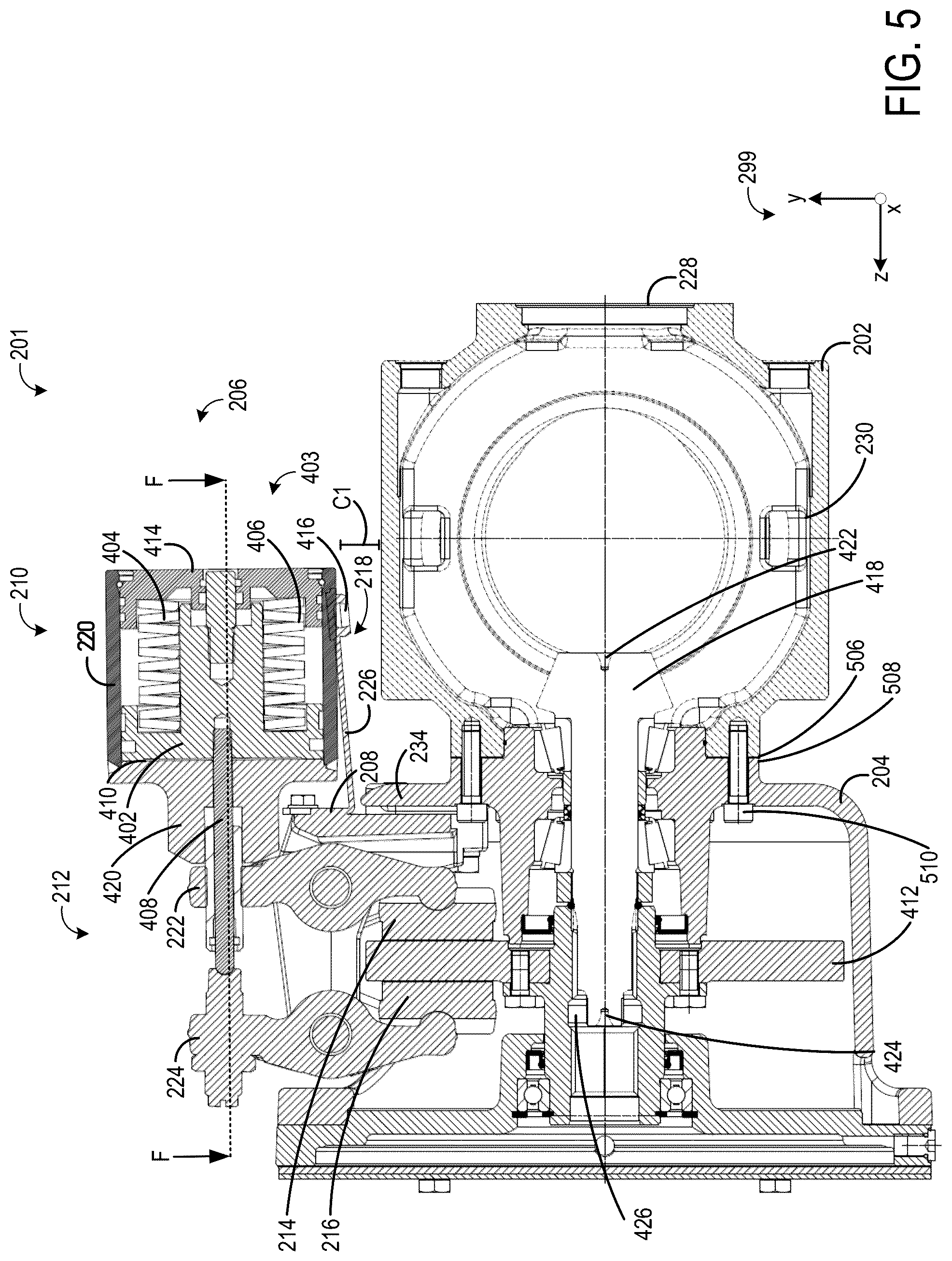 Patent US12492729 Figure 5 – Anti-vibration support for an external spring applied hydraulic release brake assembly