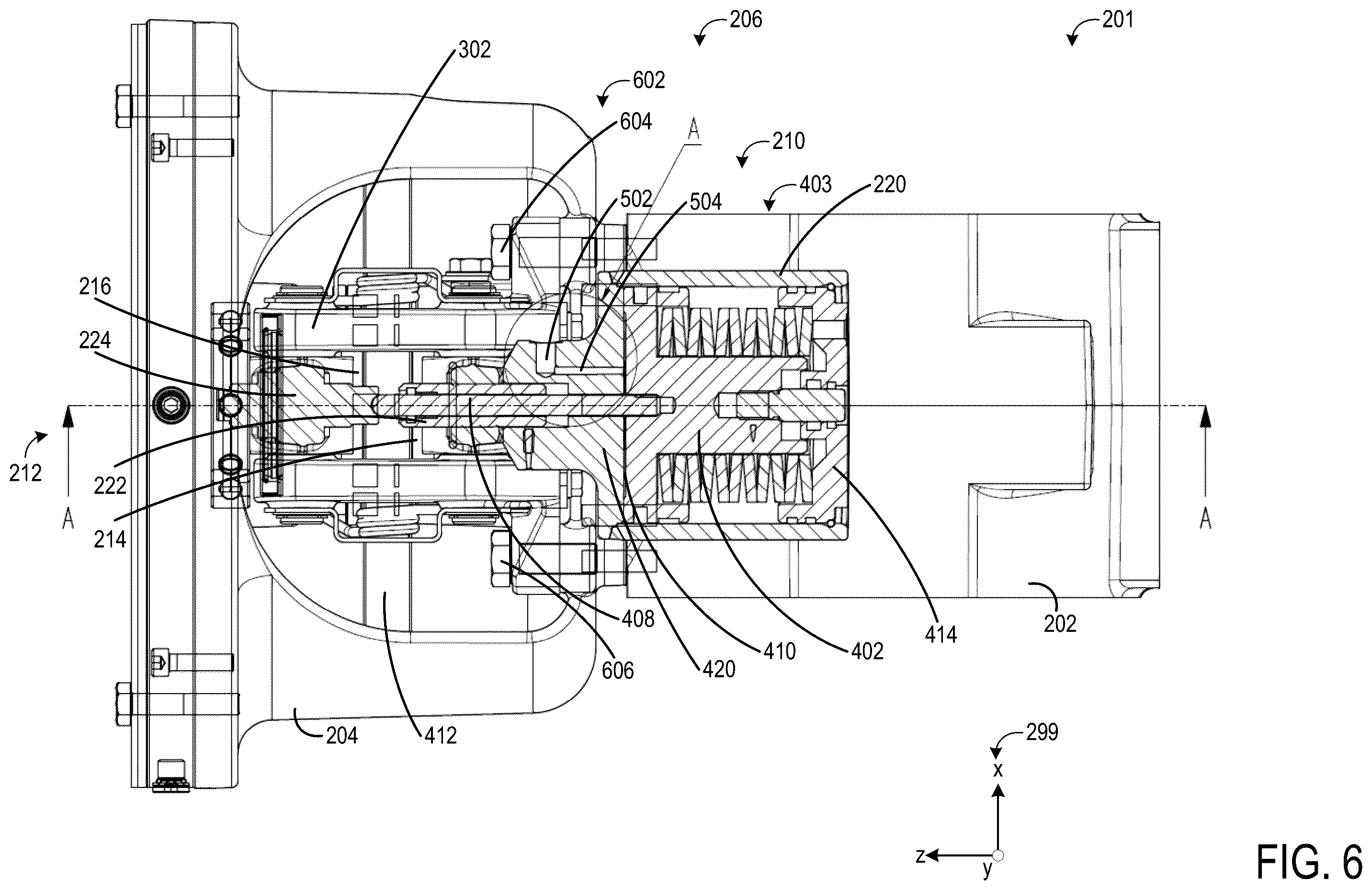 Patent US12492729 Figure 6 – Anti-vibration support for an external spring applied hydraulic release brake assembly
