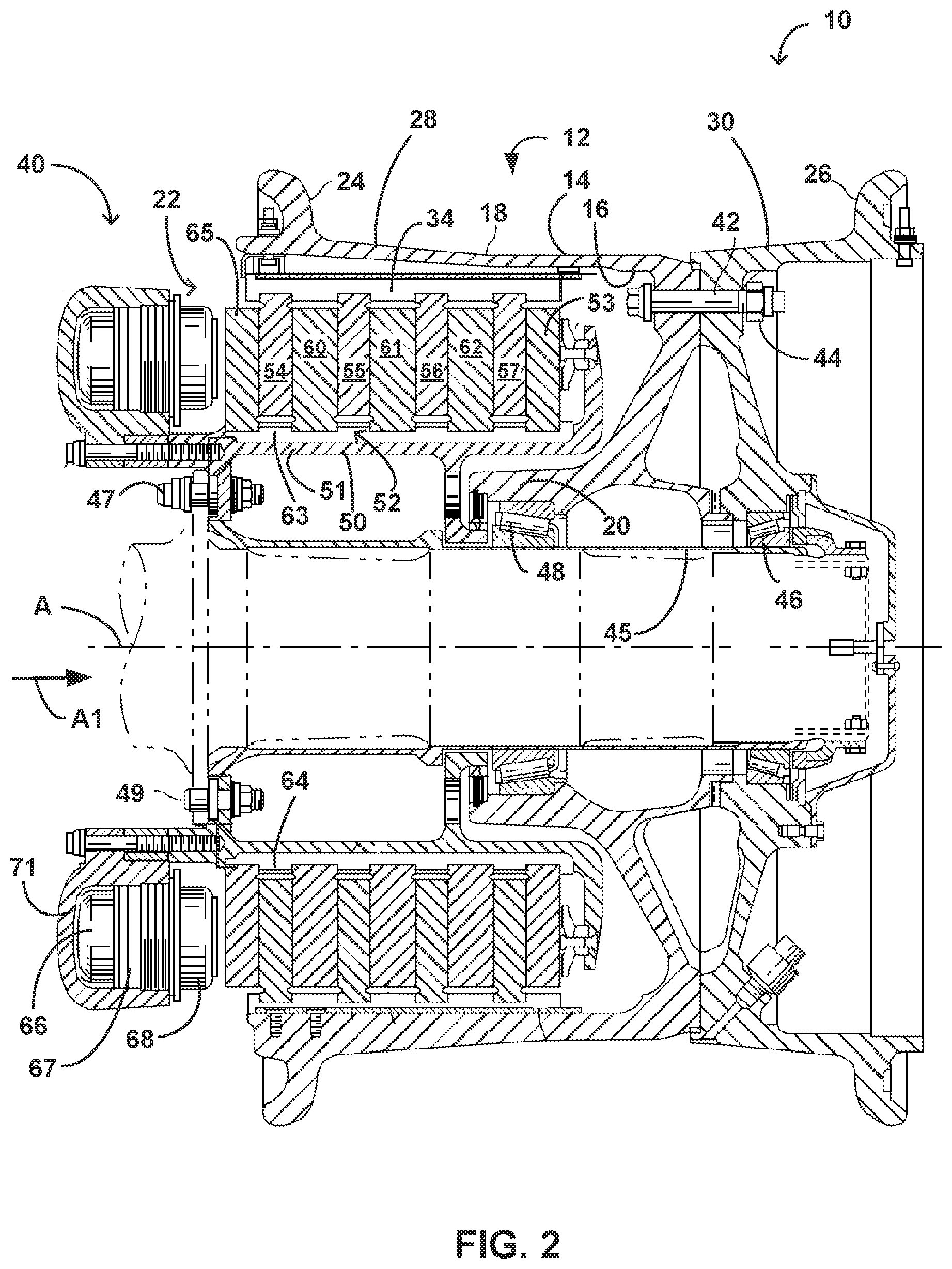 Patent US12492731 Figure 2 – Multiple stiffness brake assembly