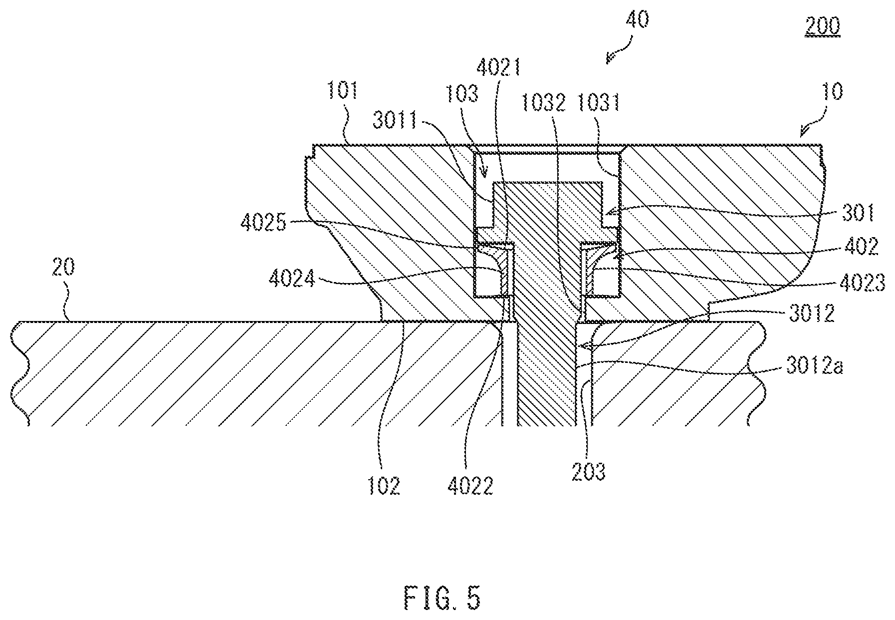 Patent US12492732 Figure 5 – Attachment structure of brake disk for railway vehicle, and brake disk unit using same