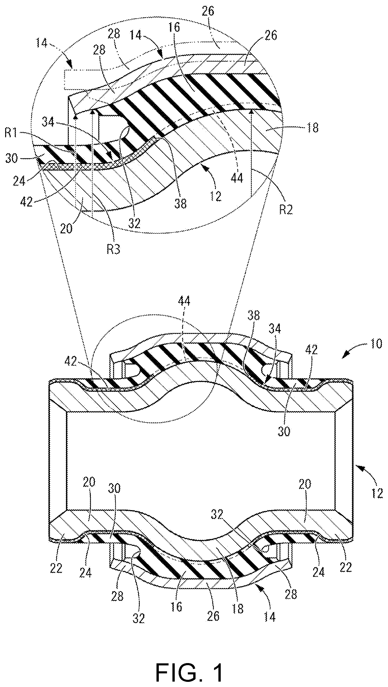 Patent US12492733 Figure 1 – Sliding bushing