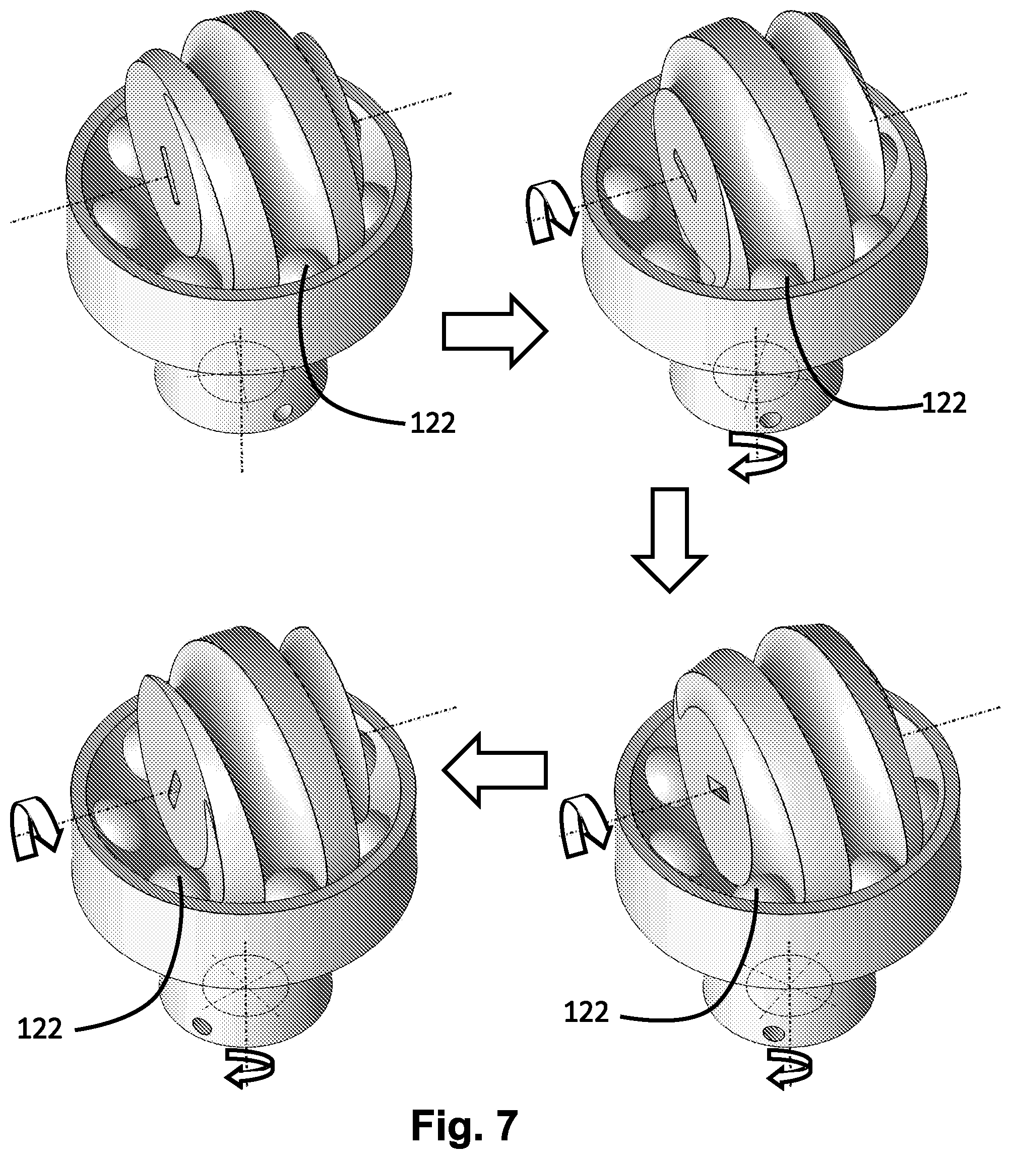 Patent US12492738 Figure 4 – Rotational motion transmission mechanism for non-parallel axes