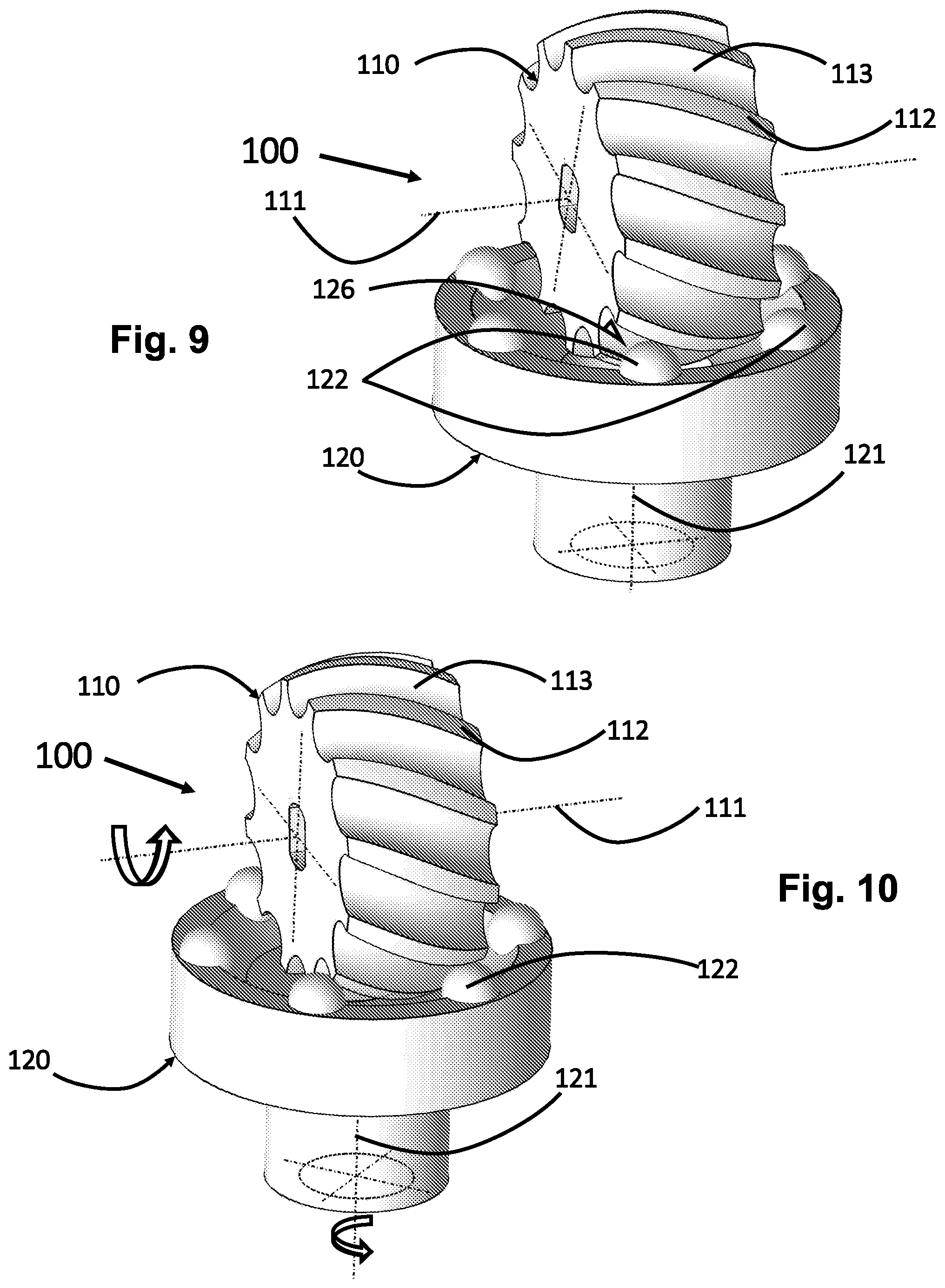 Patent US12492738 Figure 6 – Rotational motion transmission mechanism for non-parallel axes