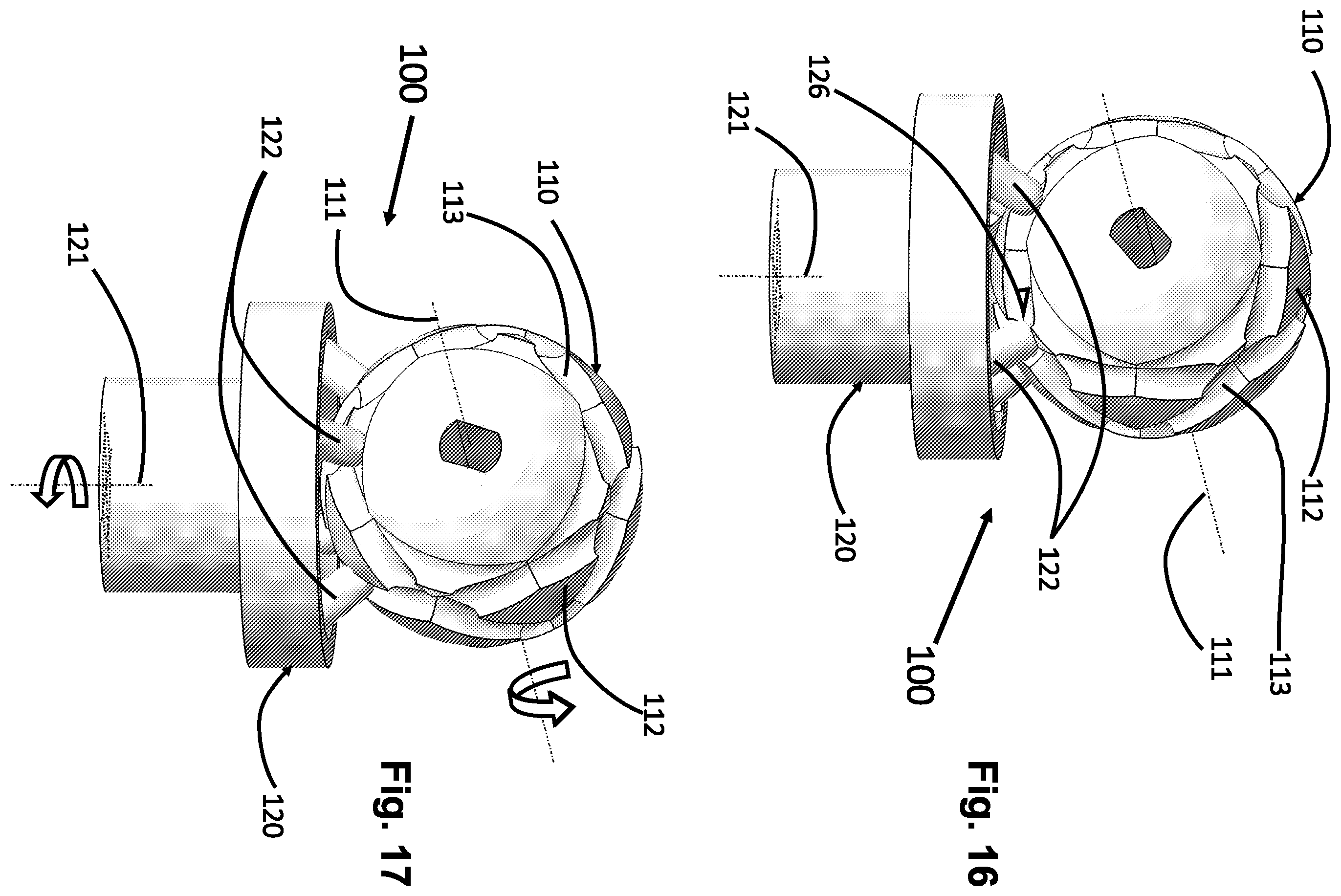 Patent US12492738 Figure 10 – Rotational motion transmission mechanism for non-parallel axes