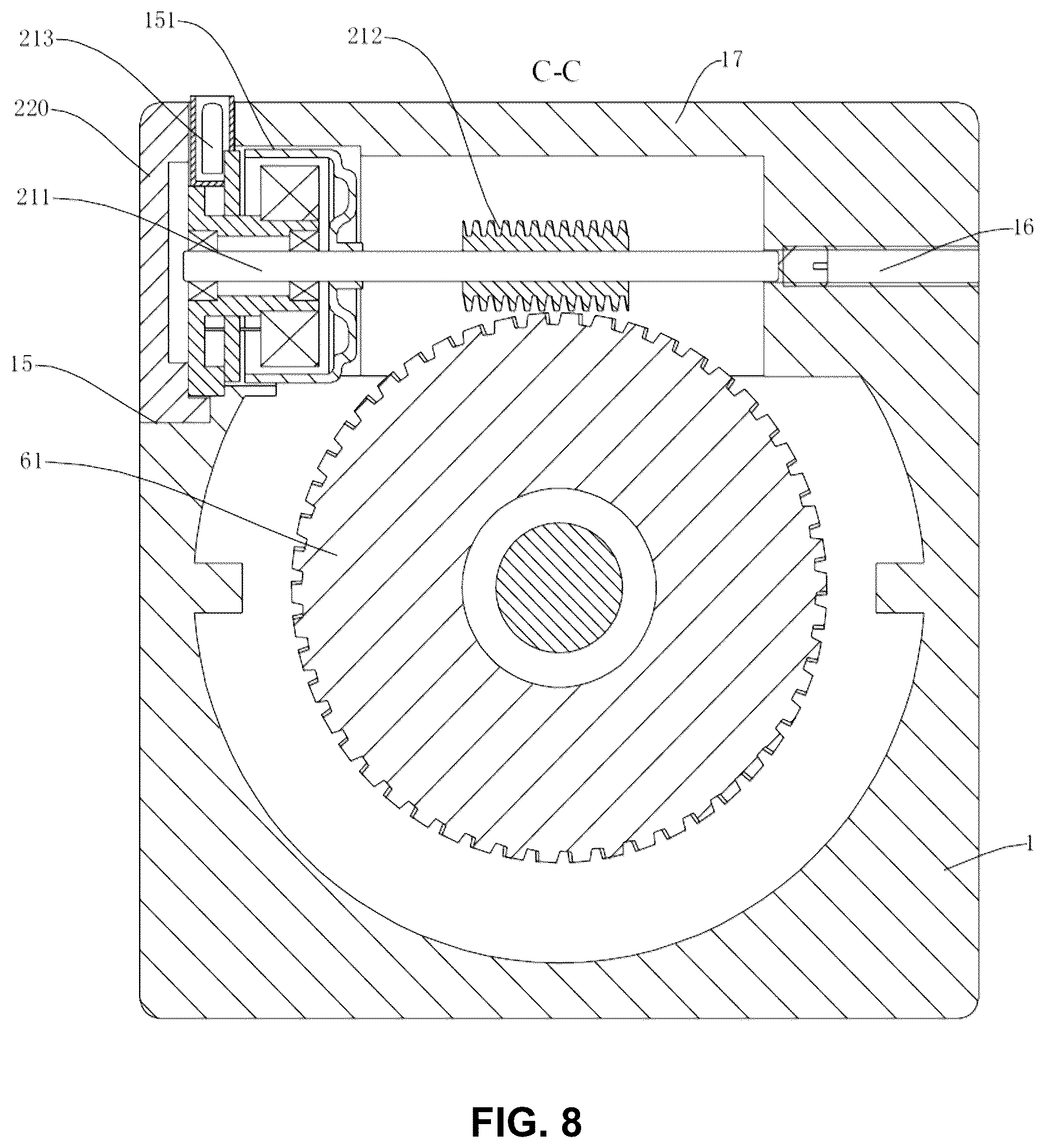 Patent US12492740 Figure 8 – Speed reducer, joint assembly and electric pendulum