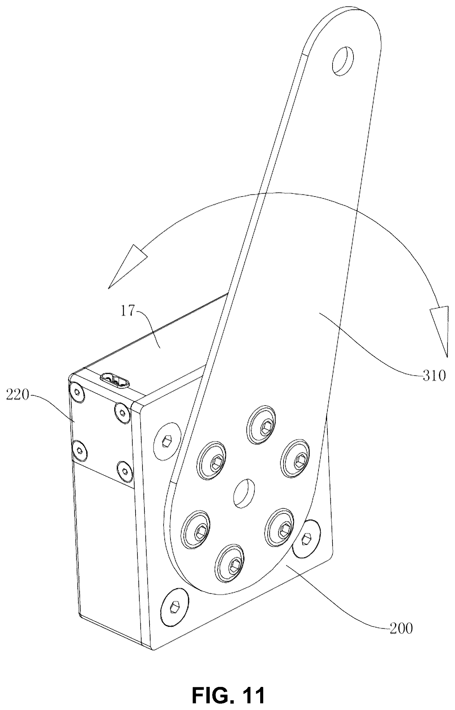 Patent US12492740 Figure 11 – Speed reducer, joint assembly and electric pendulum