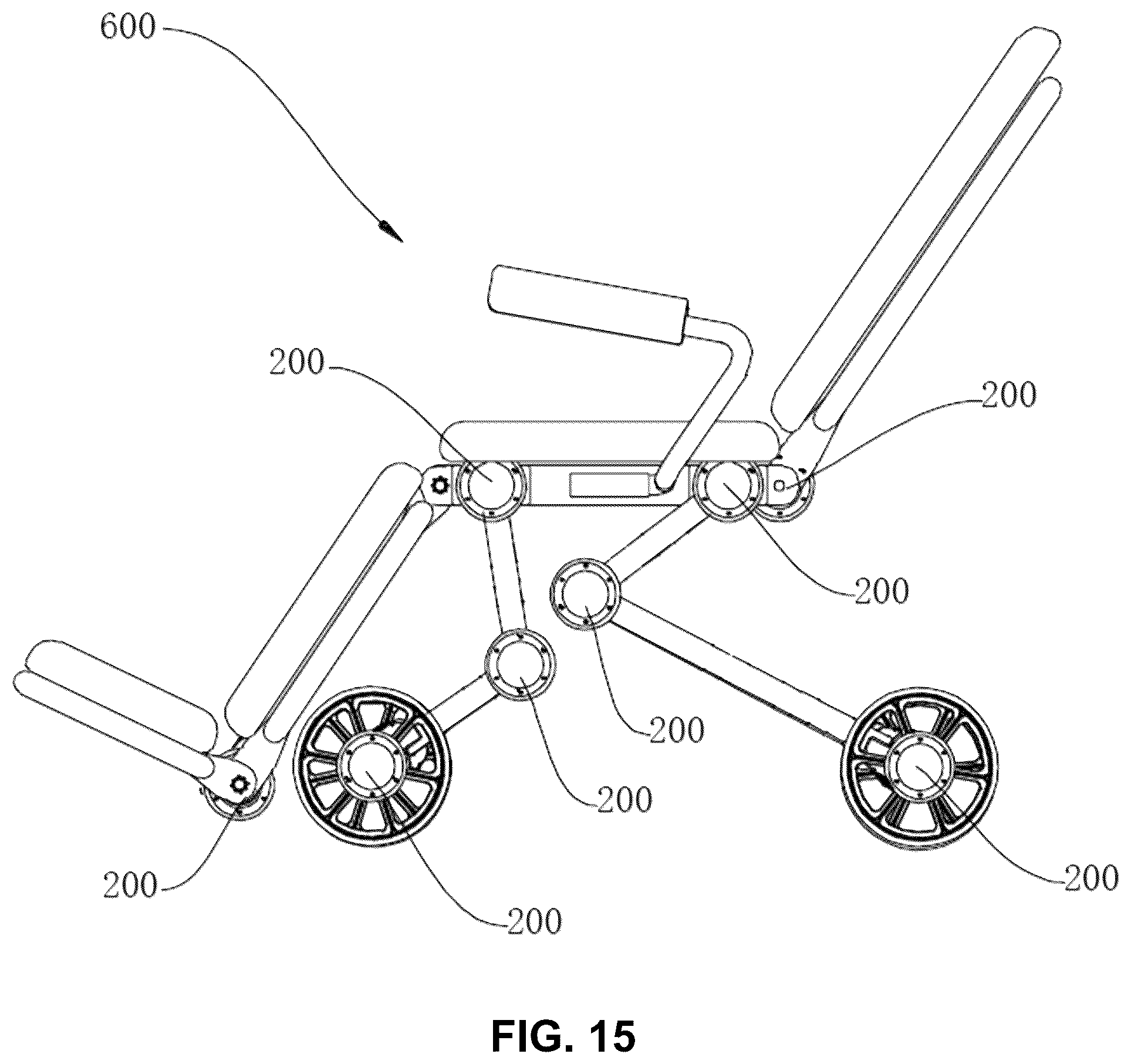 Patent US12492740 Figure 15 – Speed reducer, joint assembly and electric pendulum
