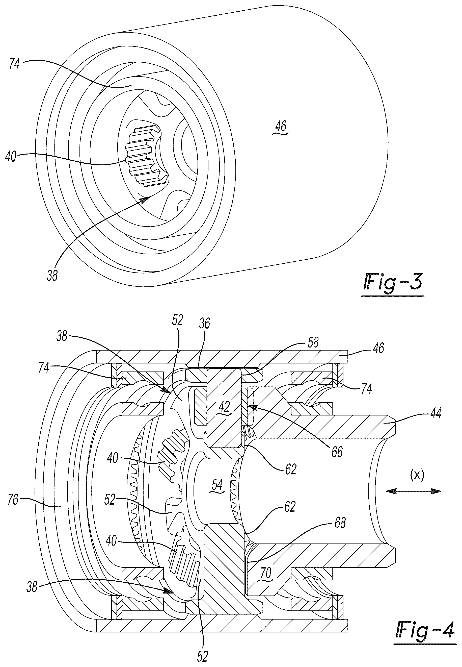 Patent US12492742 Figure 2 – Differentials with face gears for electrical drive systems