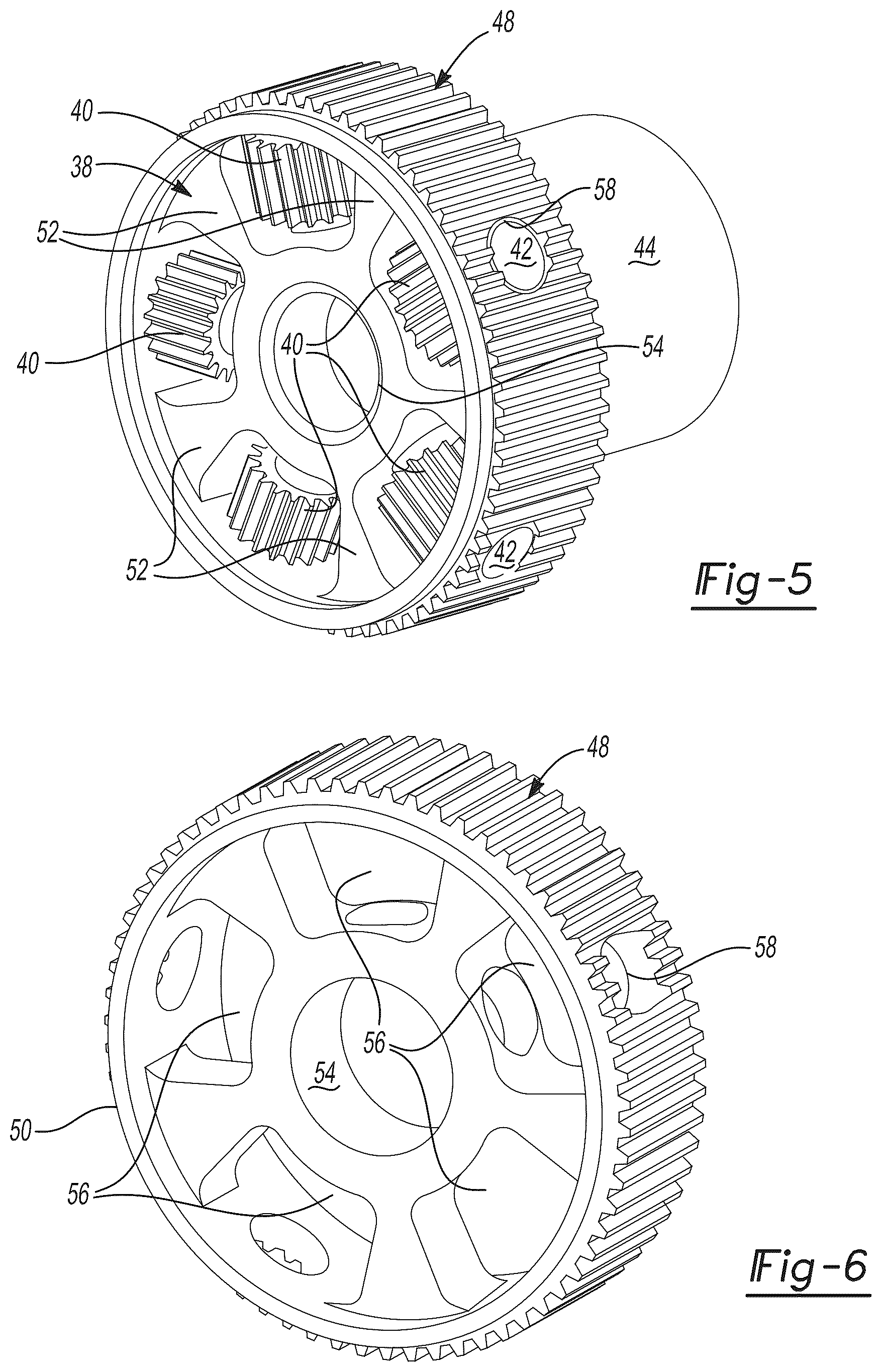 Patent US12492742 Figure 3 – Differentials with face gears for electrical drive systems