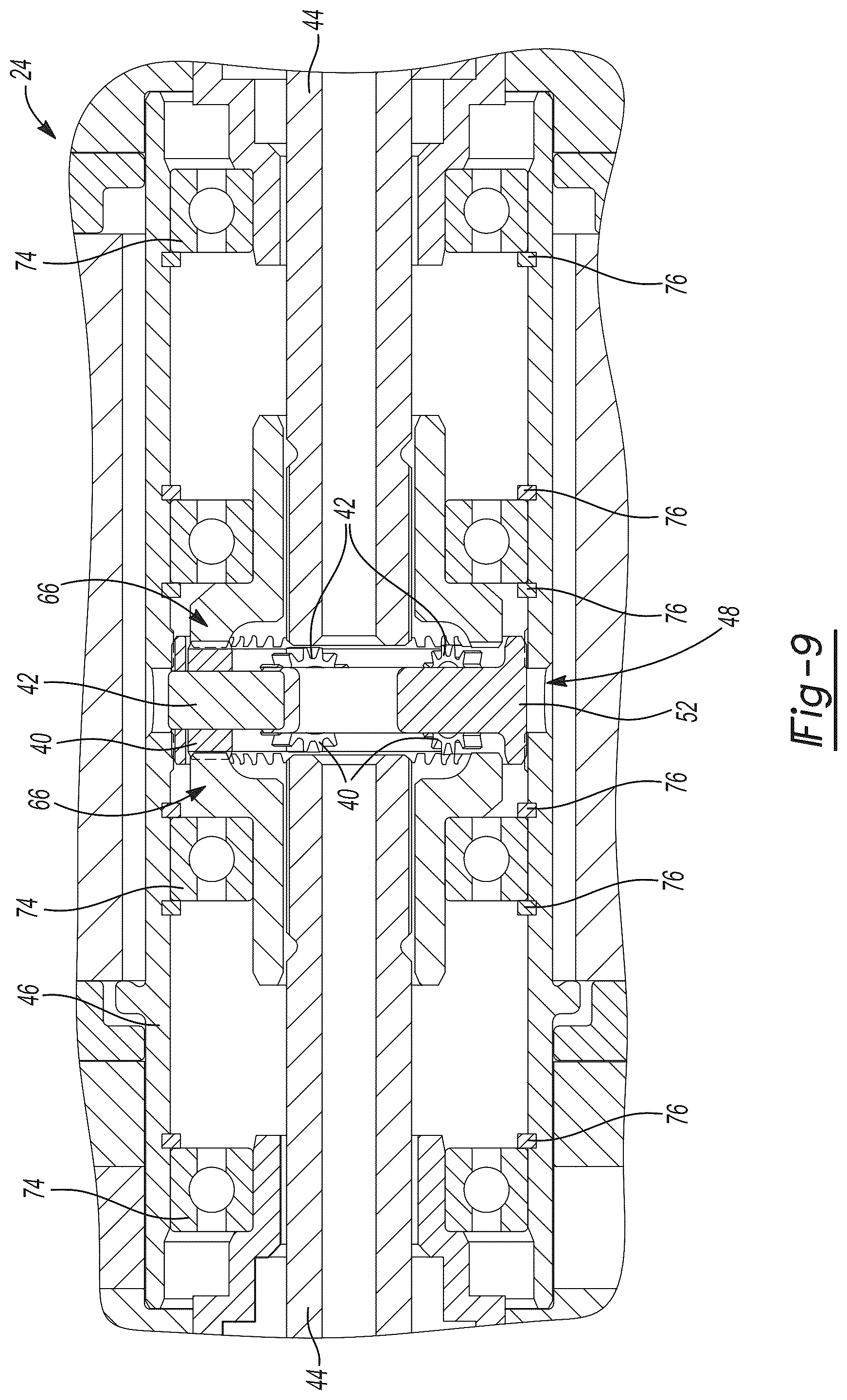 Patent US12492742 Figure 5 – Differentials with face gears for electrical drive systems