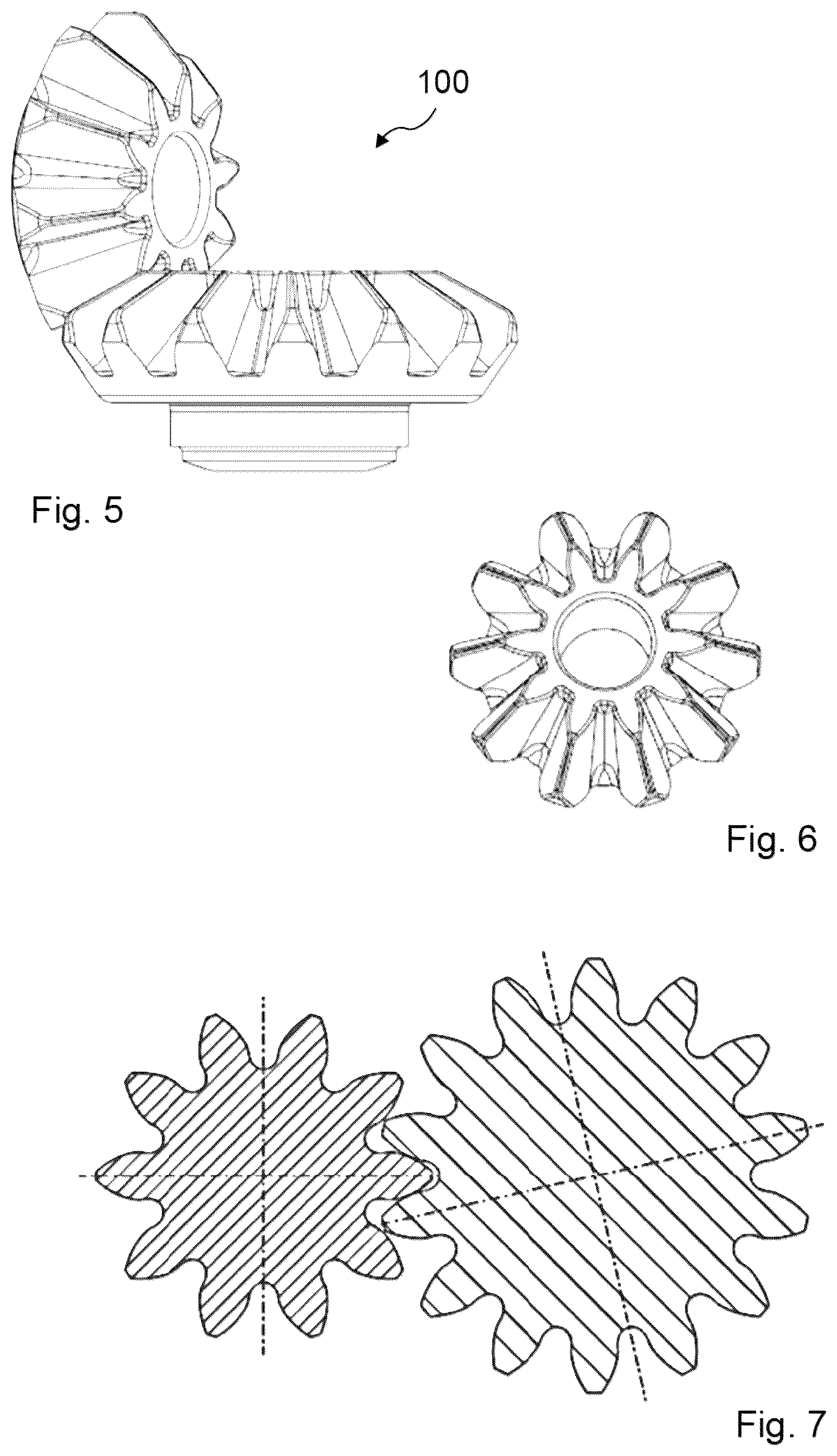 Patent US12492743 Figure 3 – Differential bevel gear, bevel gear differential and method for producing a differential bevel gear using forming technology