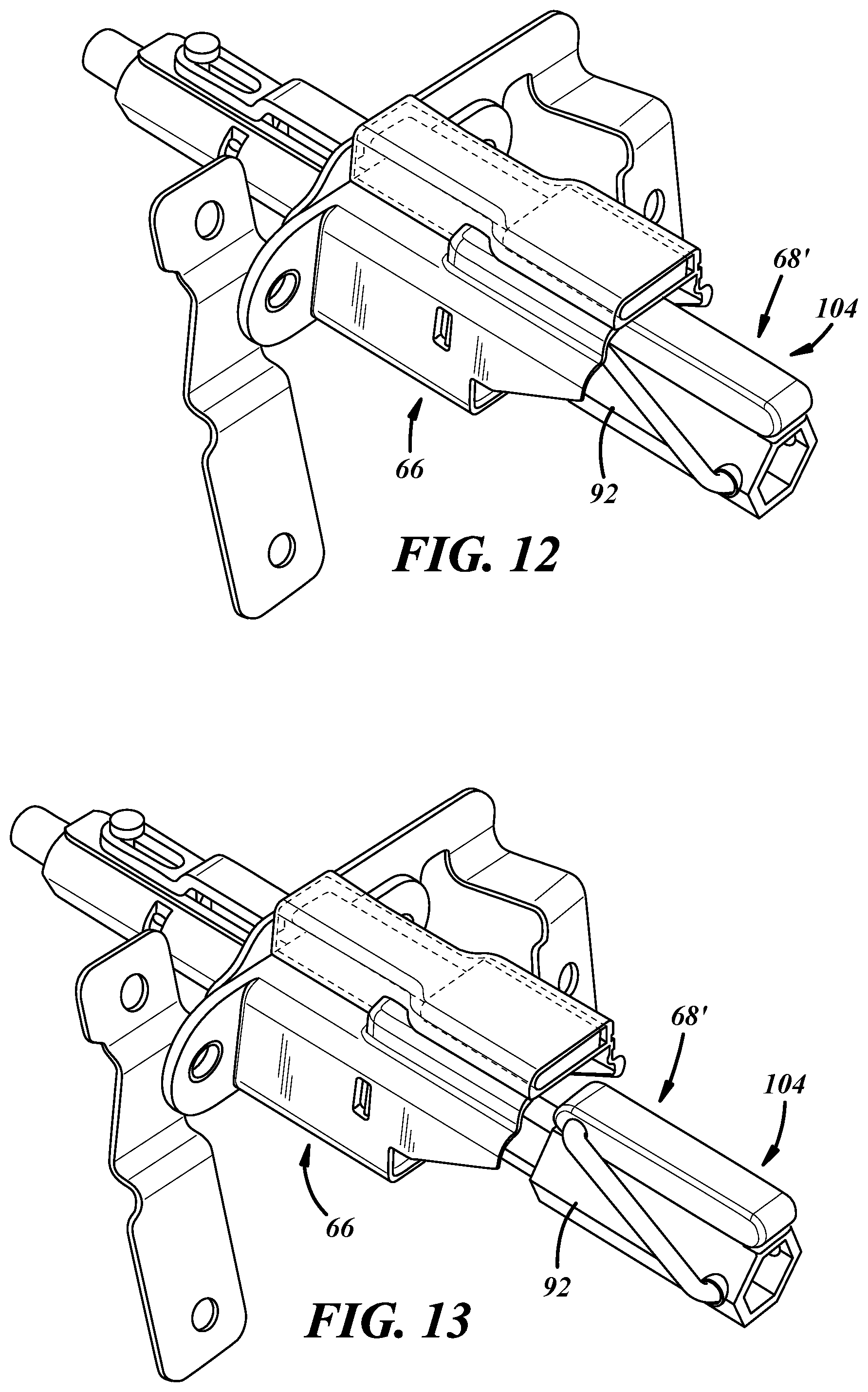 Patent US12492747 Figure 6 – Park release mechanism with deployable handle and indicator