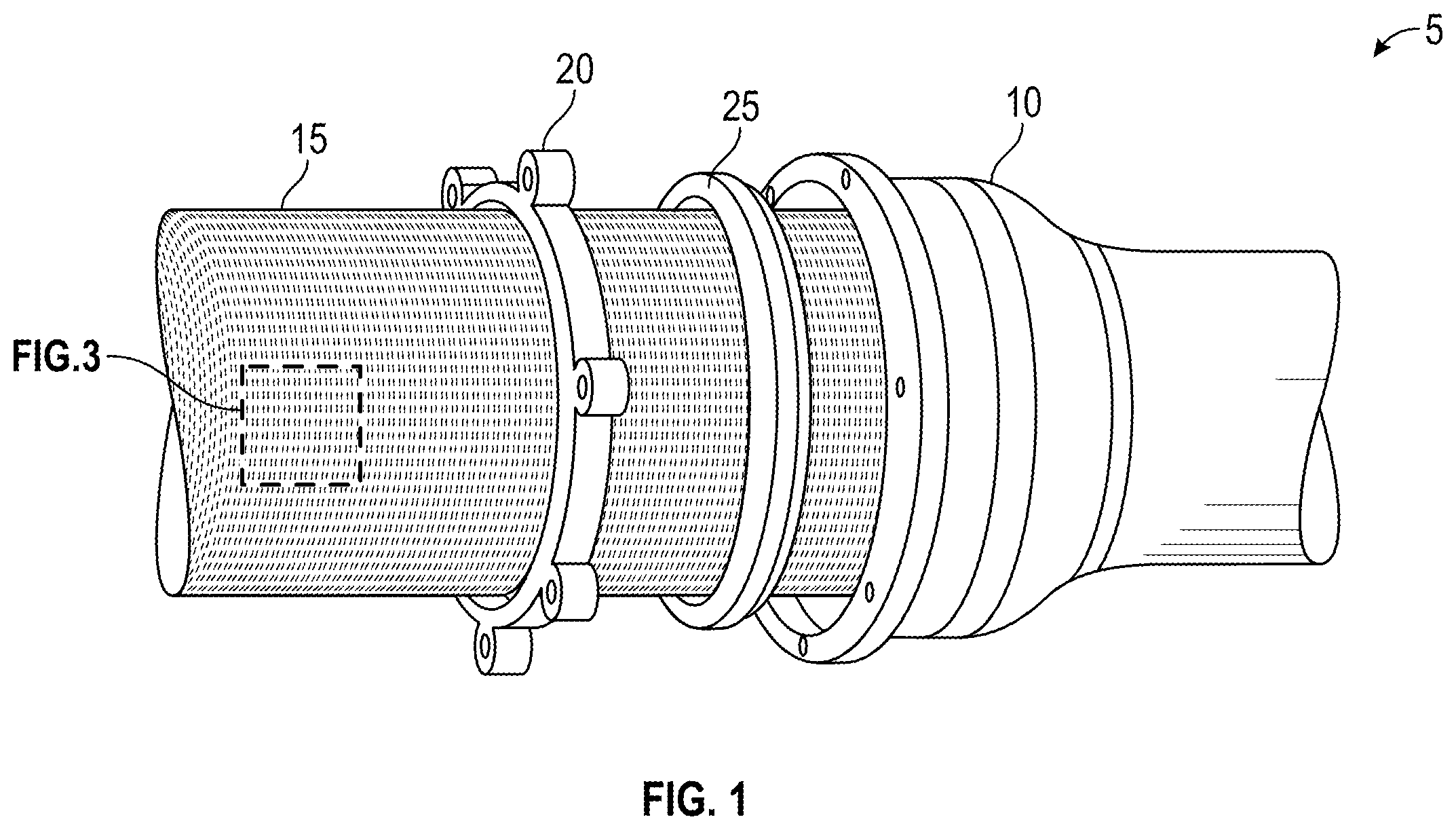 Patent US12492749 Figure 1 – Mechanical joint gasket with protrusions