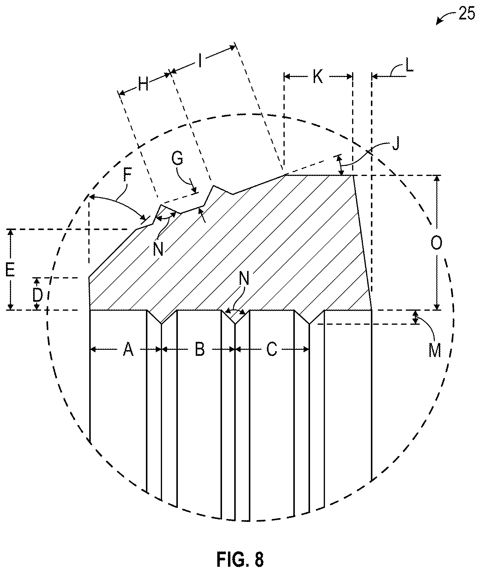 Patent US12492749 Figure 11 – Mechanical joint gasket with protrusions