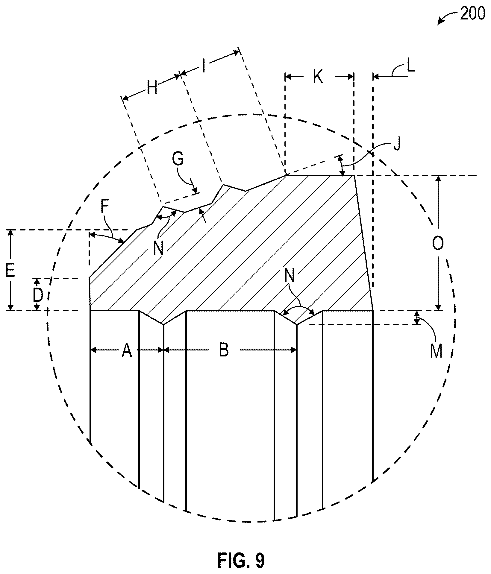 Patent US12492749 Figure 12 – Mechanical joint gasket with protrusions