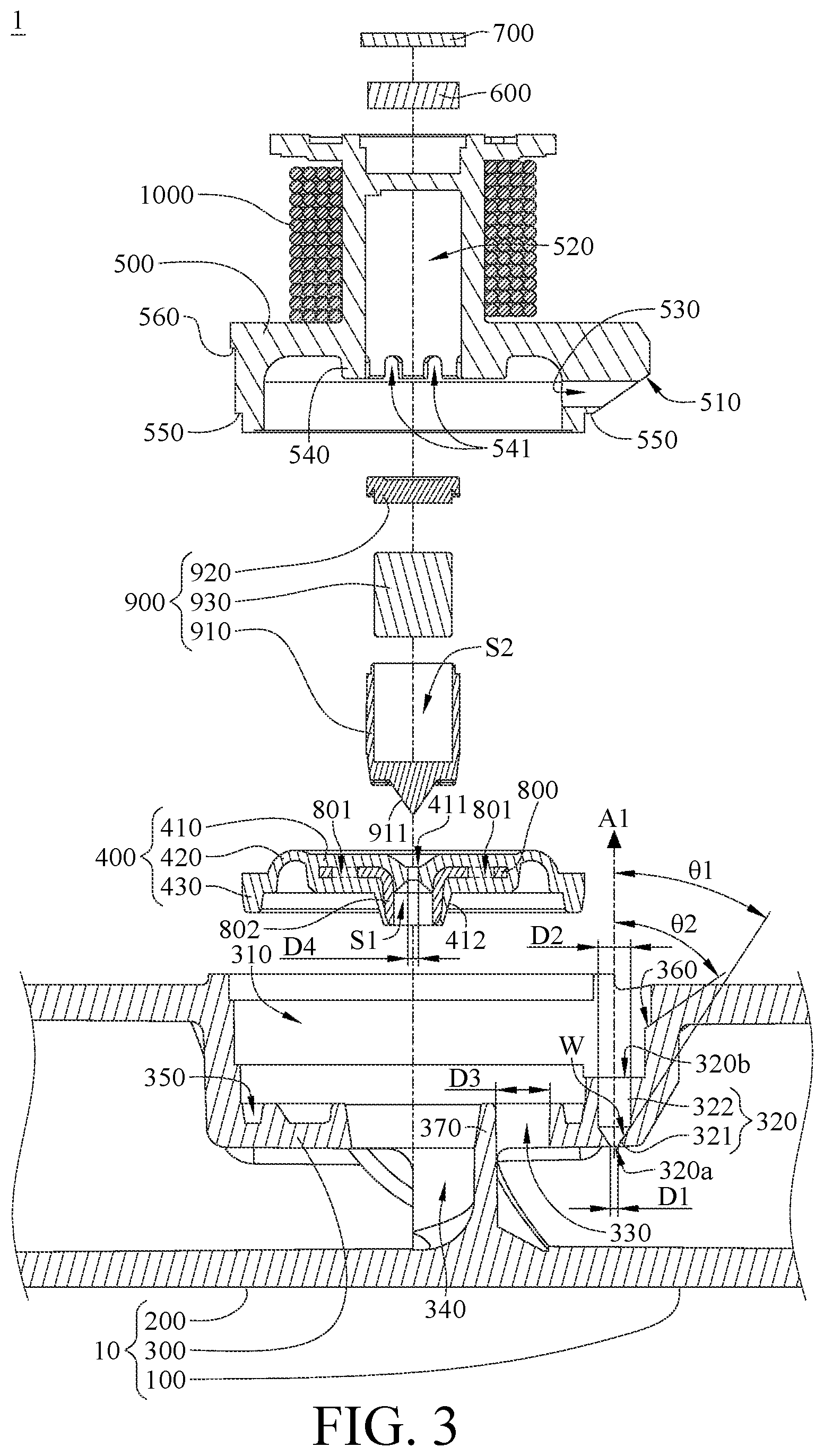 Patent US12492758 Figure 3 – Anti-blockage pipeline structure with valve
