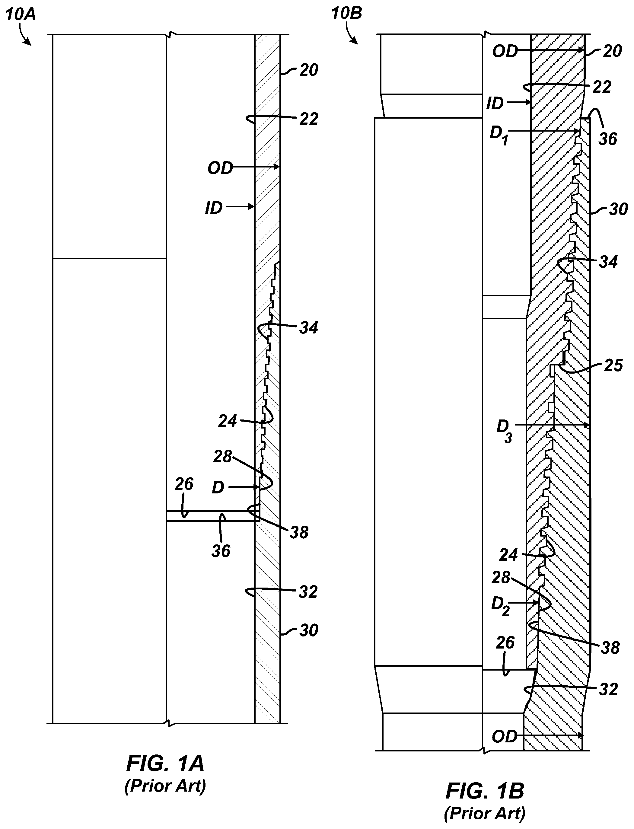 Patent US12492761 Figure 1 – Coupled connection for tight clearance casing strings in oil and gas wells