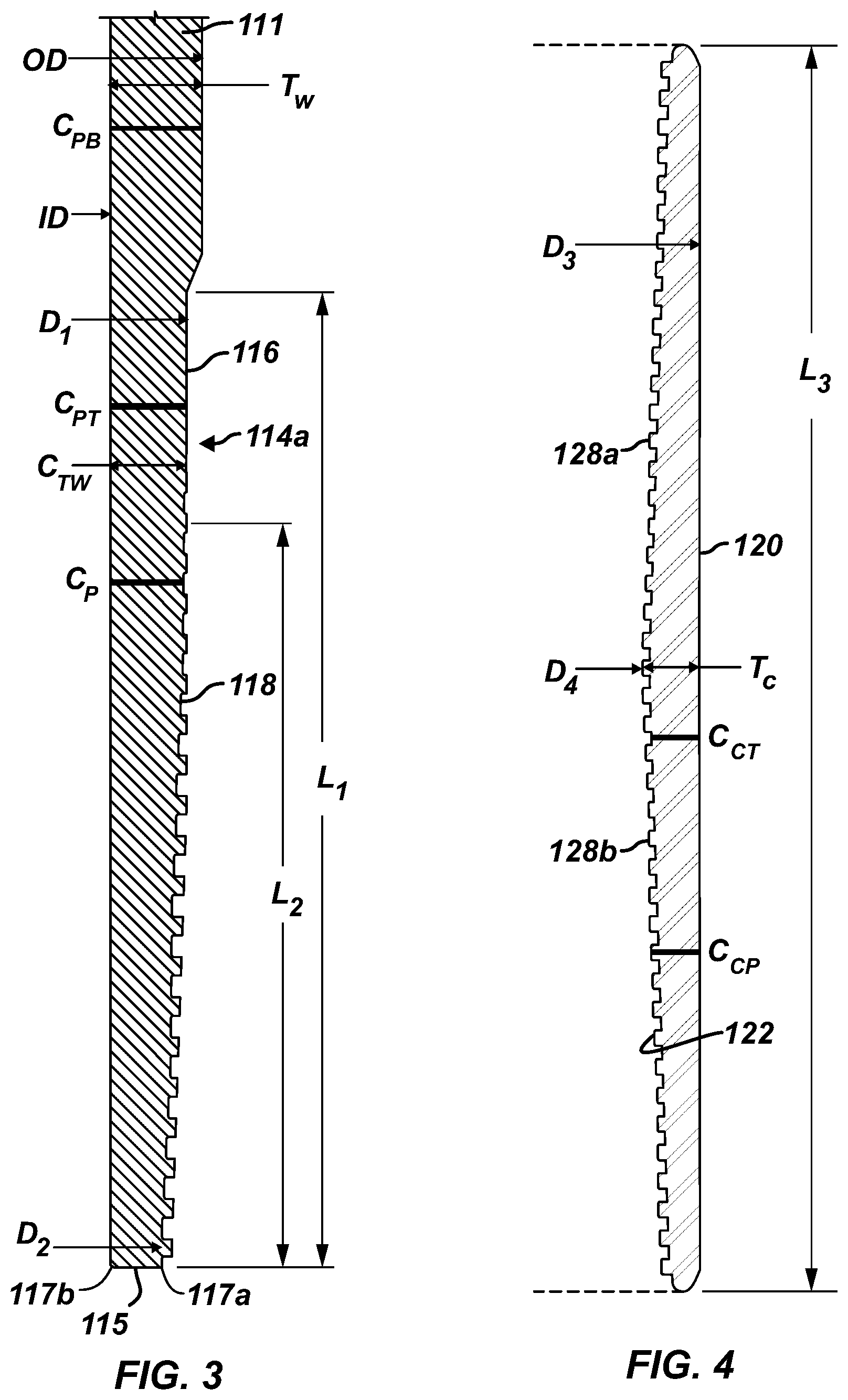 Patent US12492761 Figure 3 – Coupled connection for tight clearance casing strings in oil and gas wells