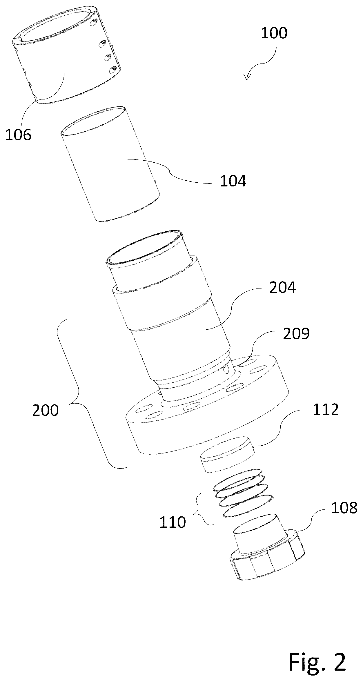 Patent US12492762 Figure 2 – Connector and method for connecting composite pipelines