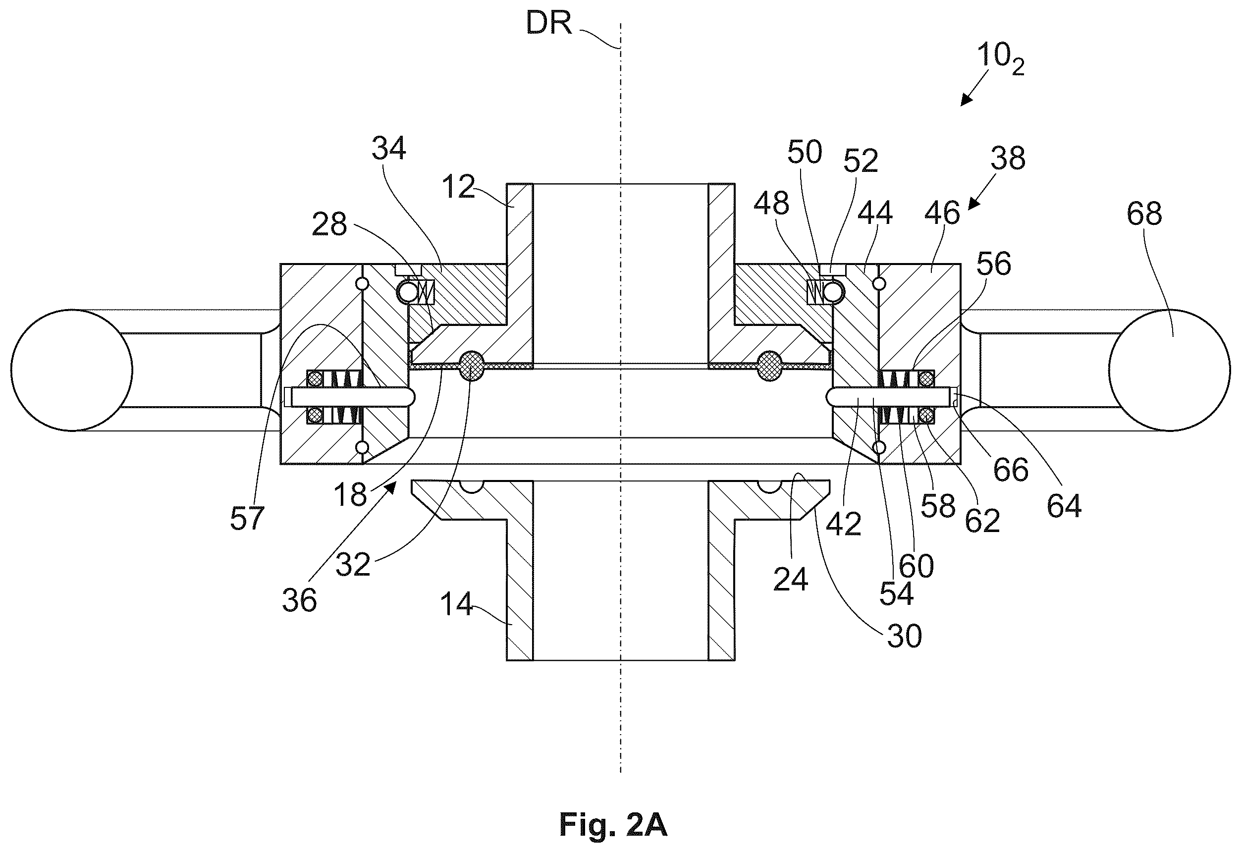 Patent US12492770 Figure 2 – Connecting device for connecting a first pipe end to a second pipe end