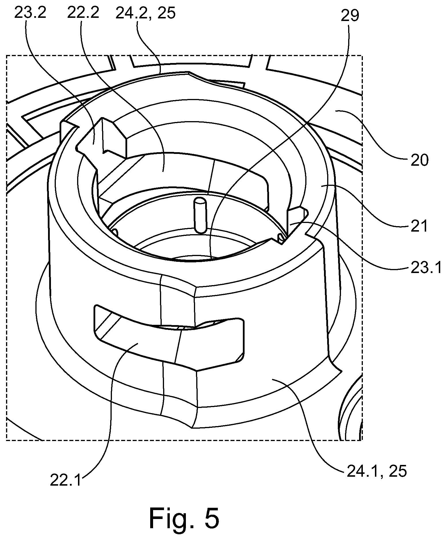 Patent US12492771 Figure 5 – Compressor for a device for sealing pneumatic tires by means of a sealing liquid