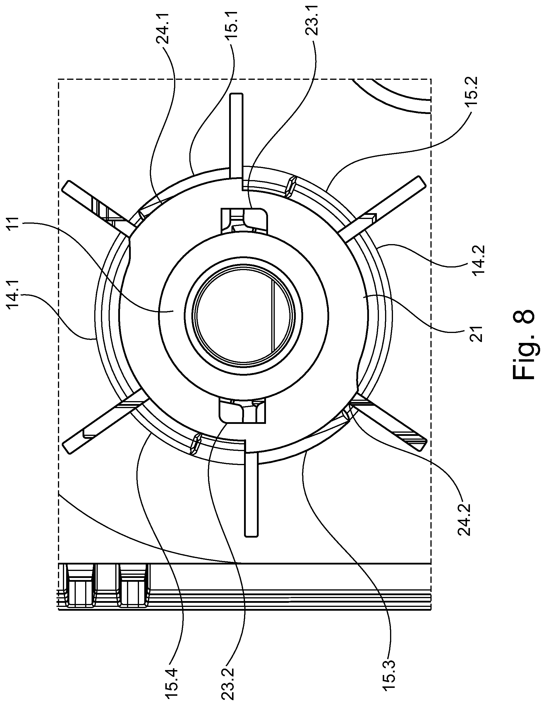 Patent US12492771 Figure 8 – Compressor for a device for sealing pneumatic tires by means of a sealing liquid