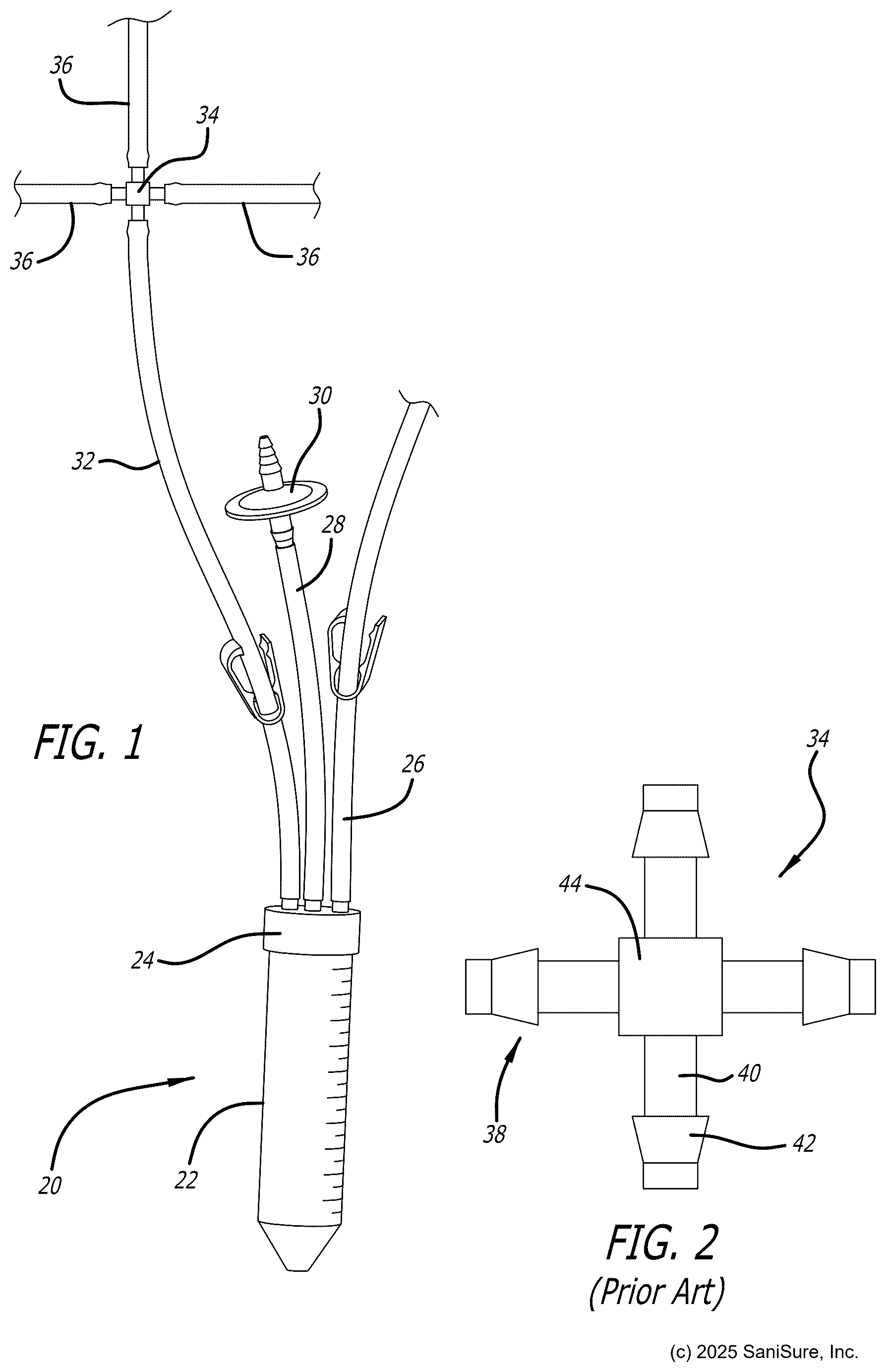 Patent US12492772 — Fluid distribution junctions and assembly methods — Figure 1