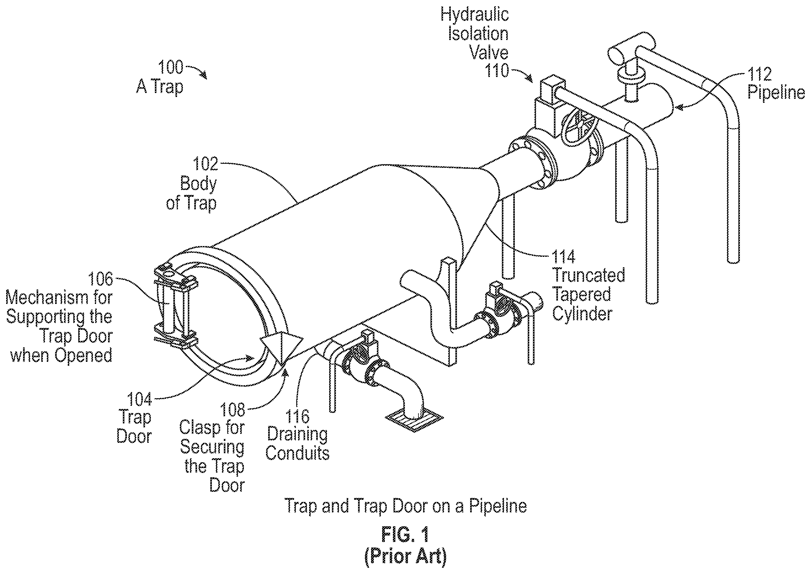Patent US12492775 Figure 1 – Temporary trap door cap