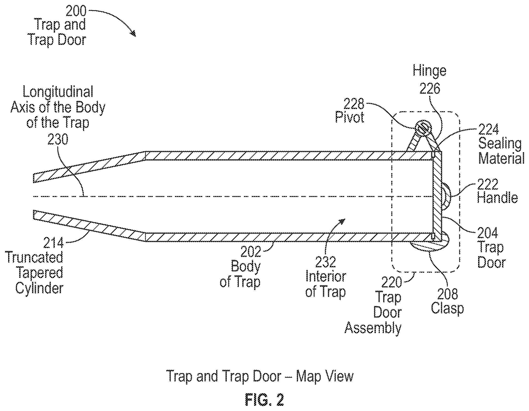 Patent US12492775 Figure 2 – Temporary trap door cap