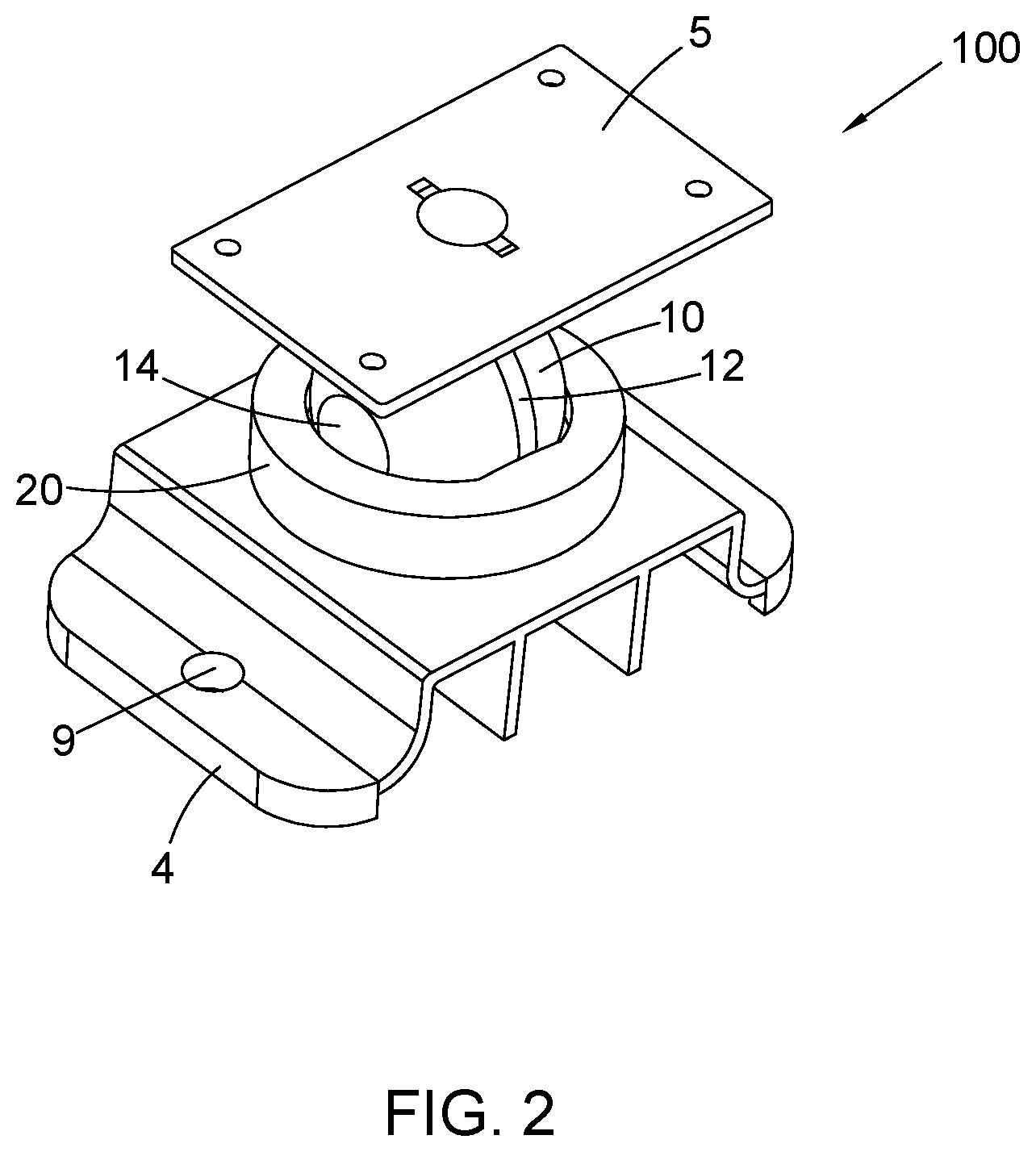 Patent US12492778 Figure 2 – Ball and socket joint
