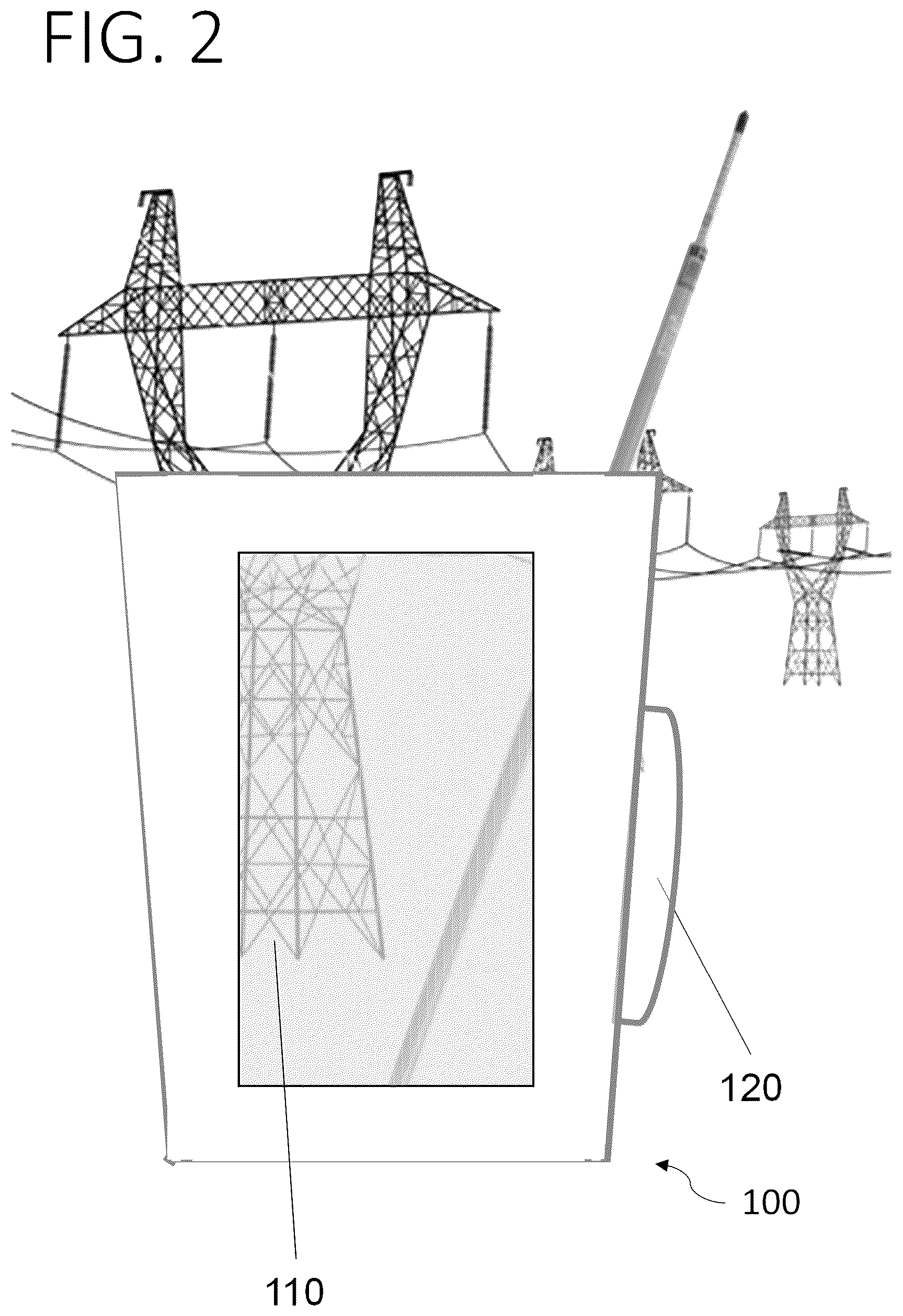 Patent US12492779 Figure 2 – Mounting system for elevating platform