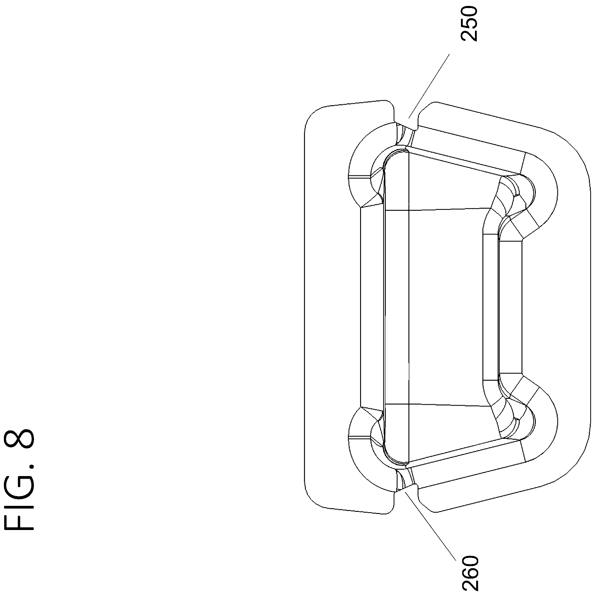 Patent US12492779 Figure 8 – Mounting system for elevating platform