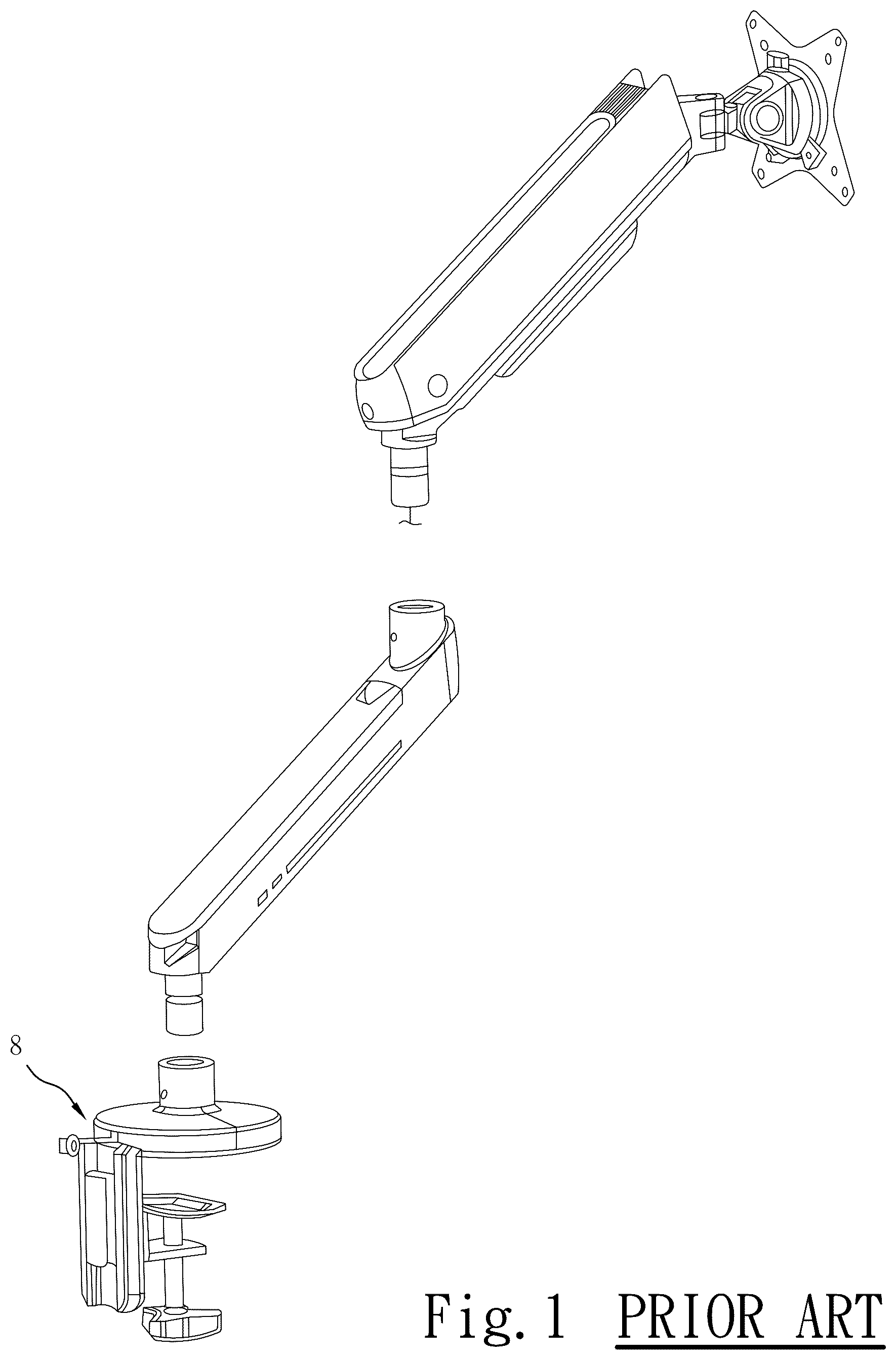 Patent US12492780 Figure 1 – Monitor stand base structure