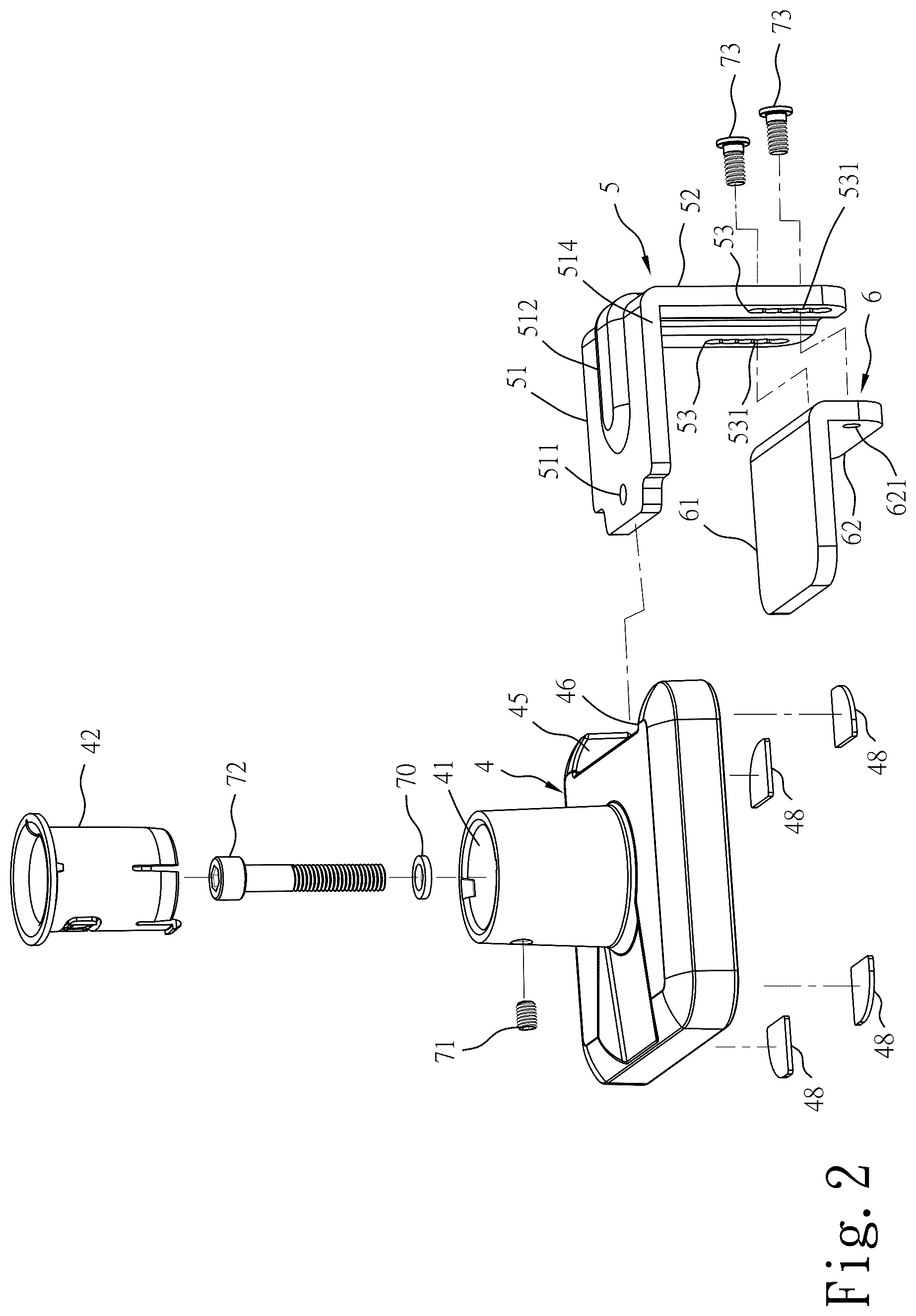 Patent US12492780 Figure 2 – Monitor stand base structure