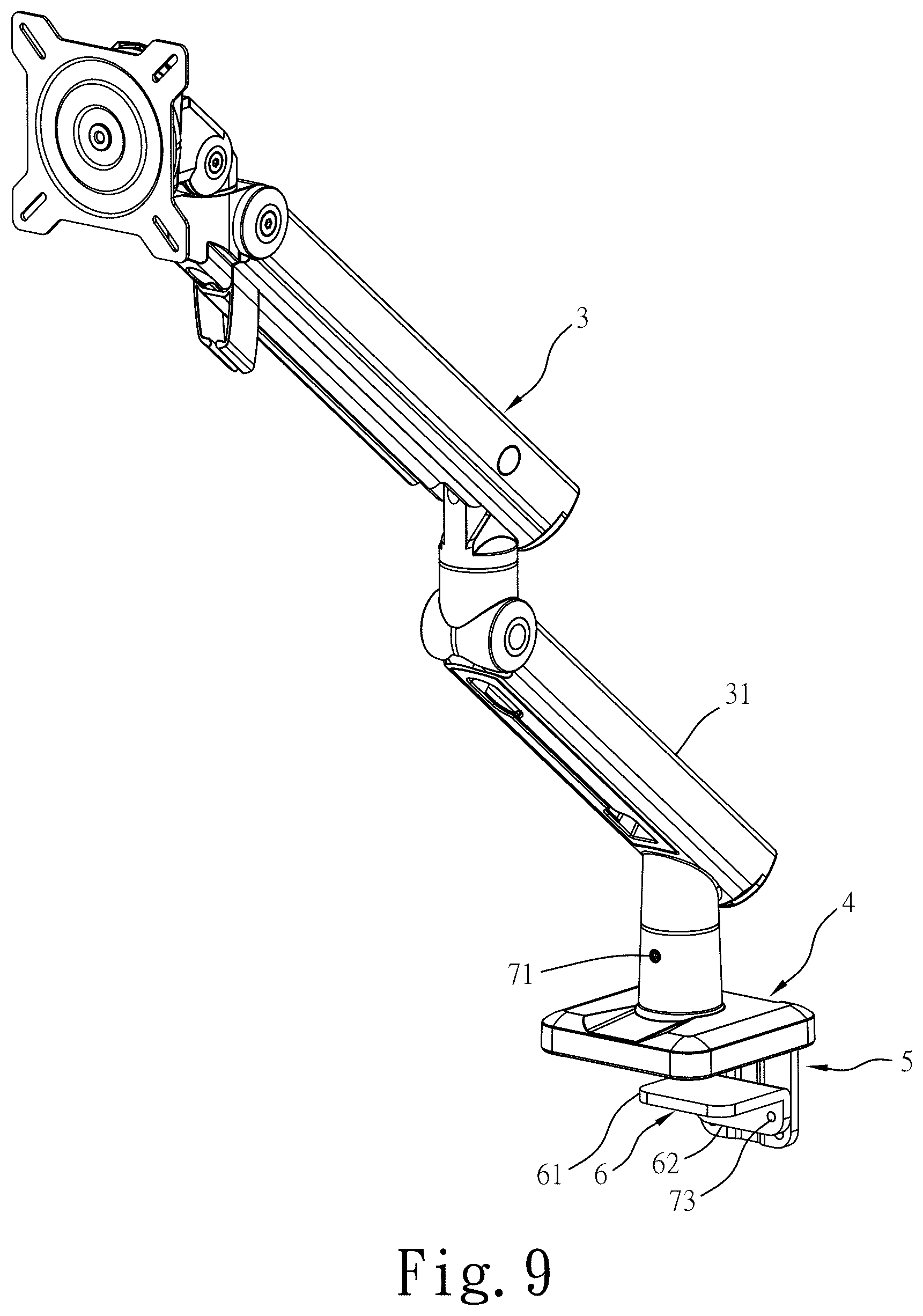 Patent US12492780 Figure 8 – Monitor stand base structure