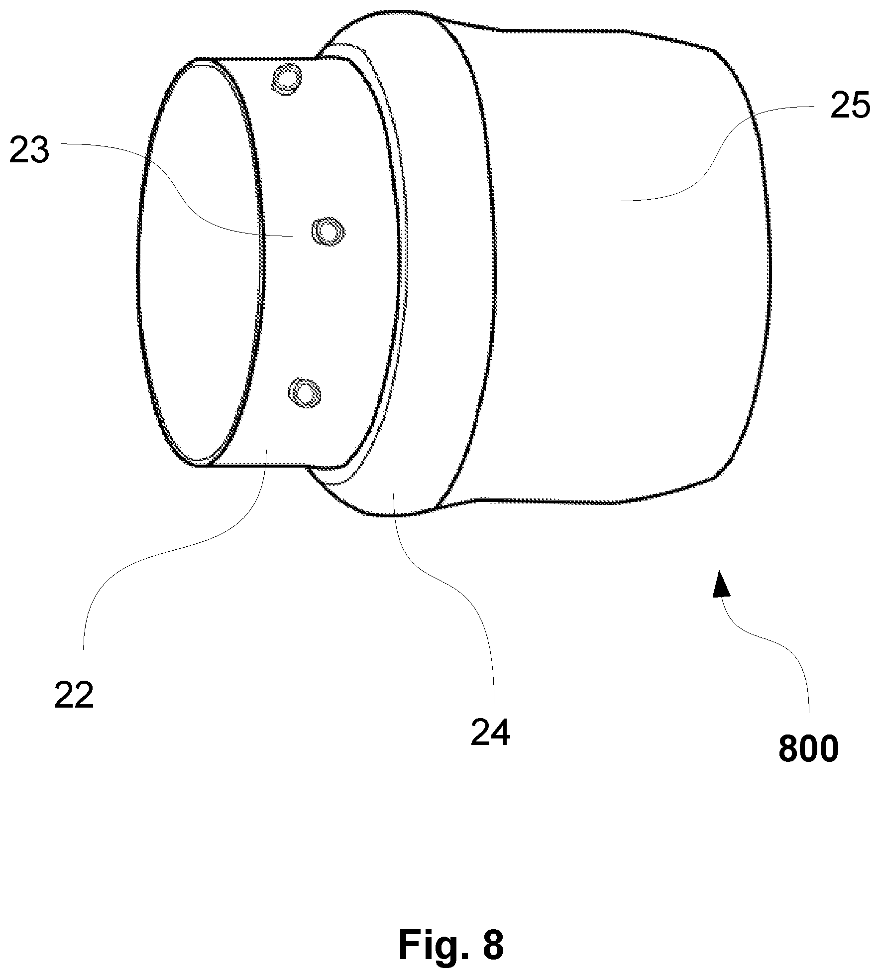Patent US12492782 Figure 8 – Cup and seal system for trailer brakes