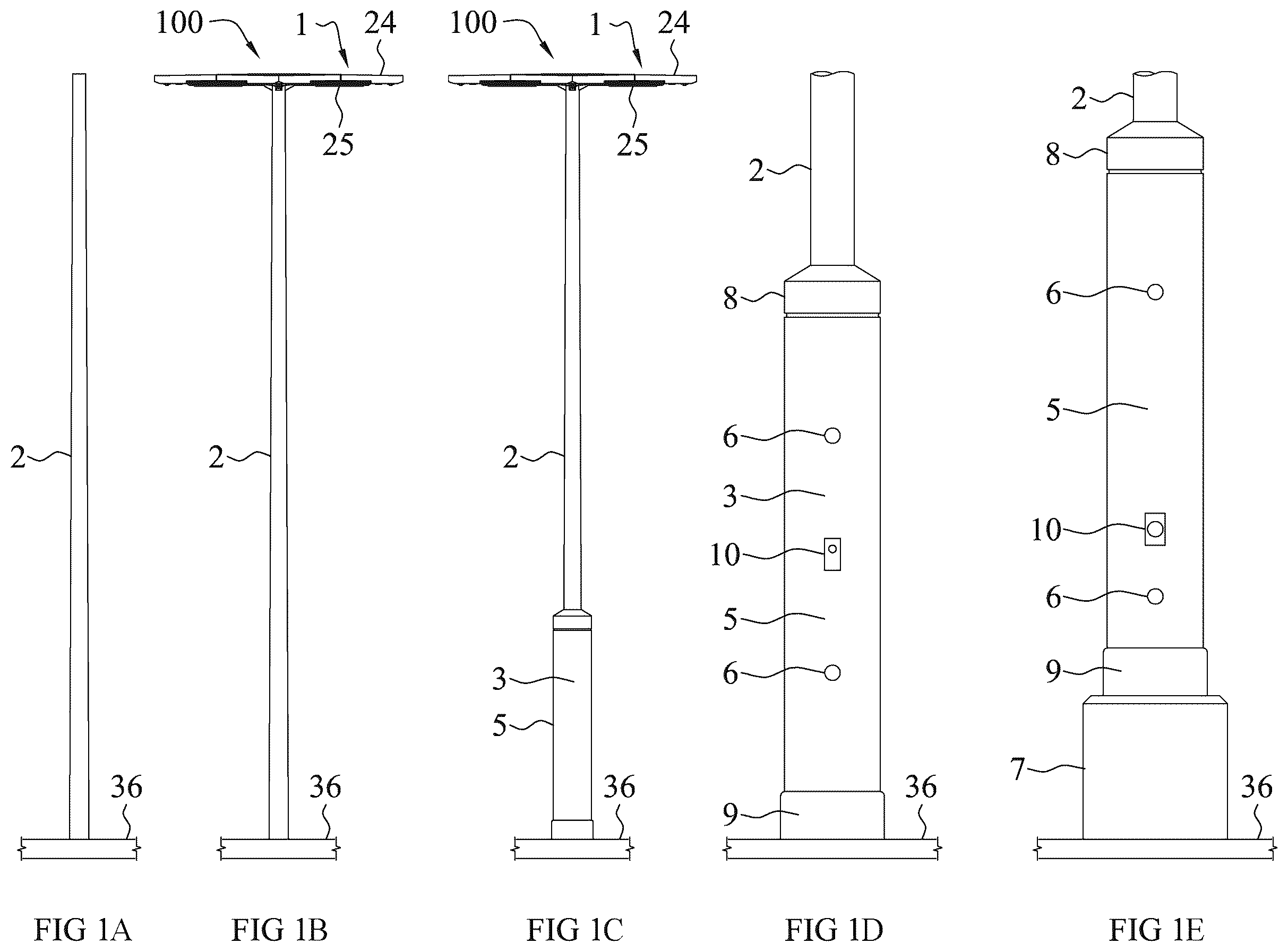 Patent US12492788 Figure 1 – Delta luminaire—photovoltaic powered roadway and area lighting luminaire