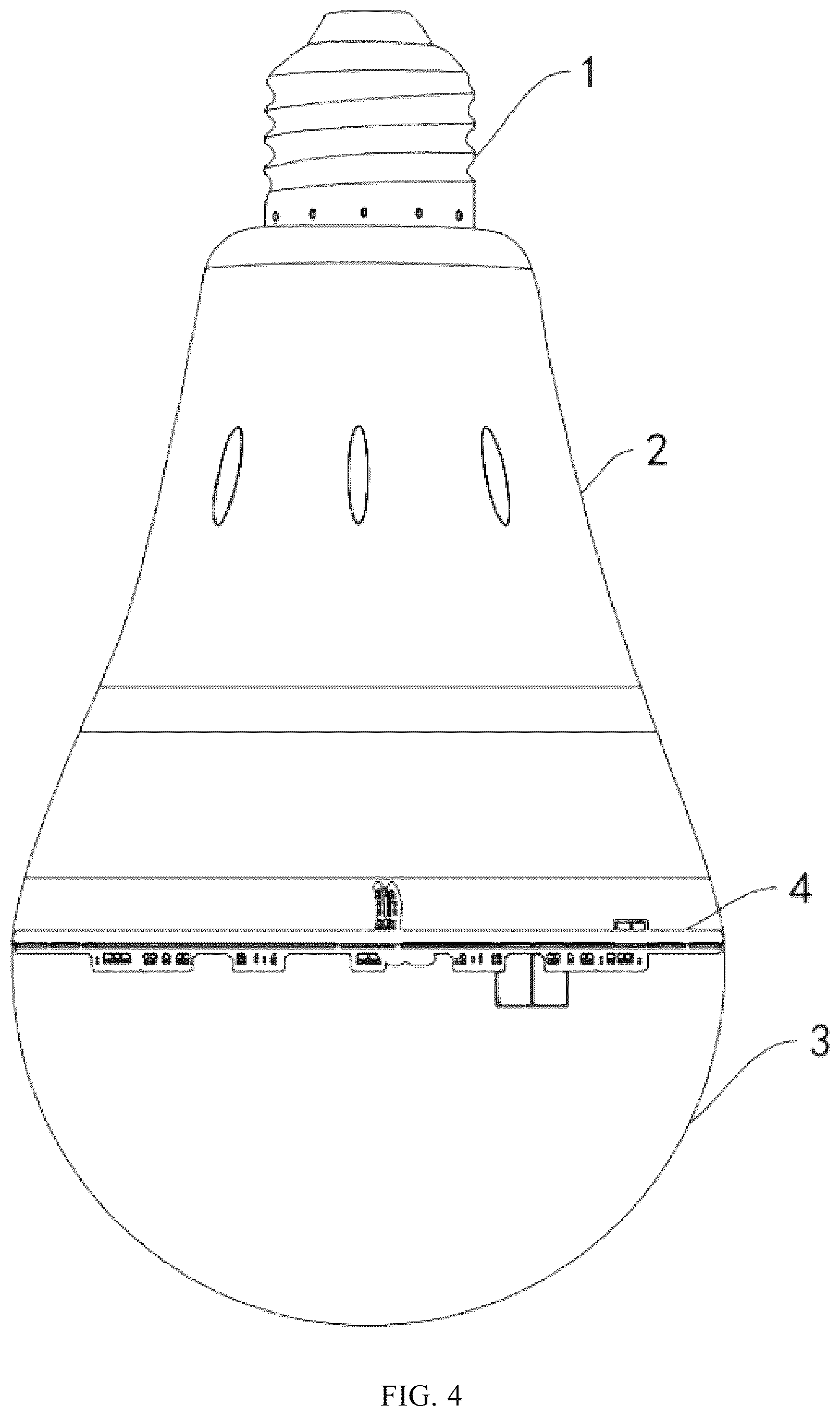 Patent US12492789 Figure 4 – Charging emergency light bulb