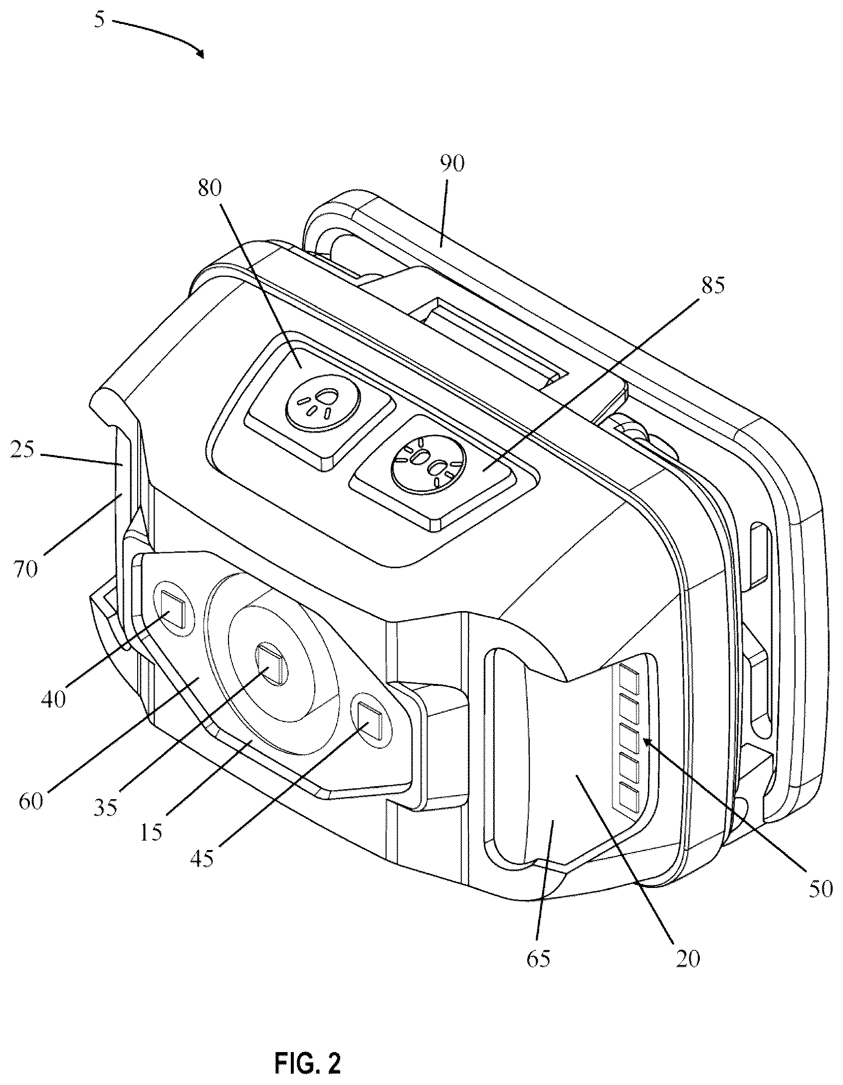 Patent US12492793 Figure 2 – Broad view headlamp
