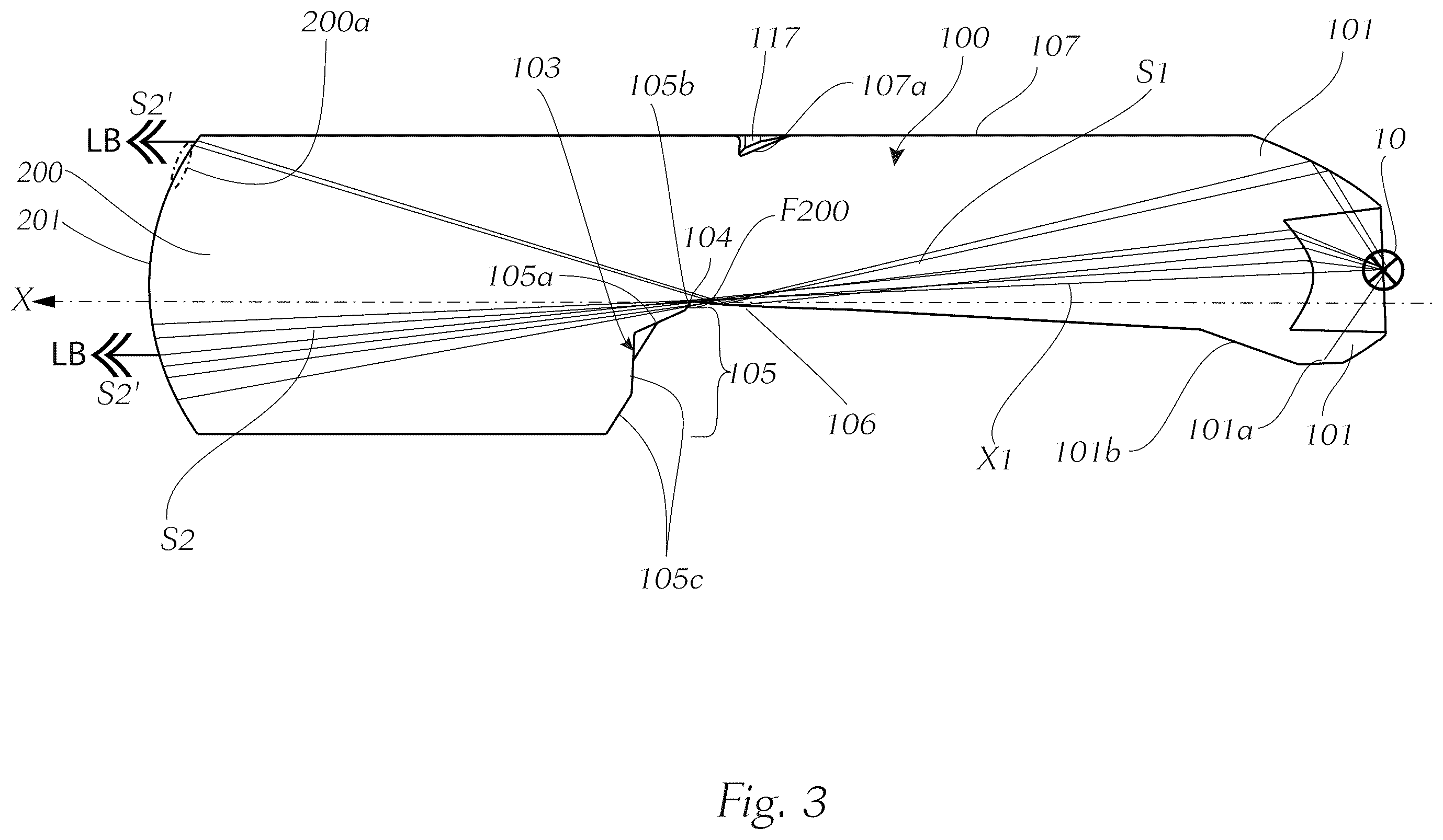 Patent US12492796 Figure 3 – Illumination device for a motor vehicle headlight and motor vehicle headlight