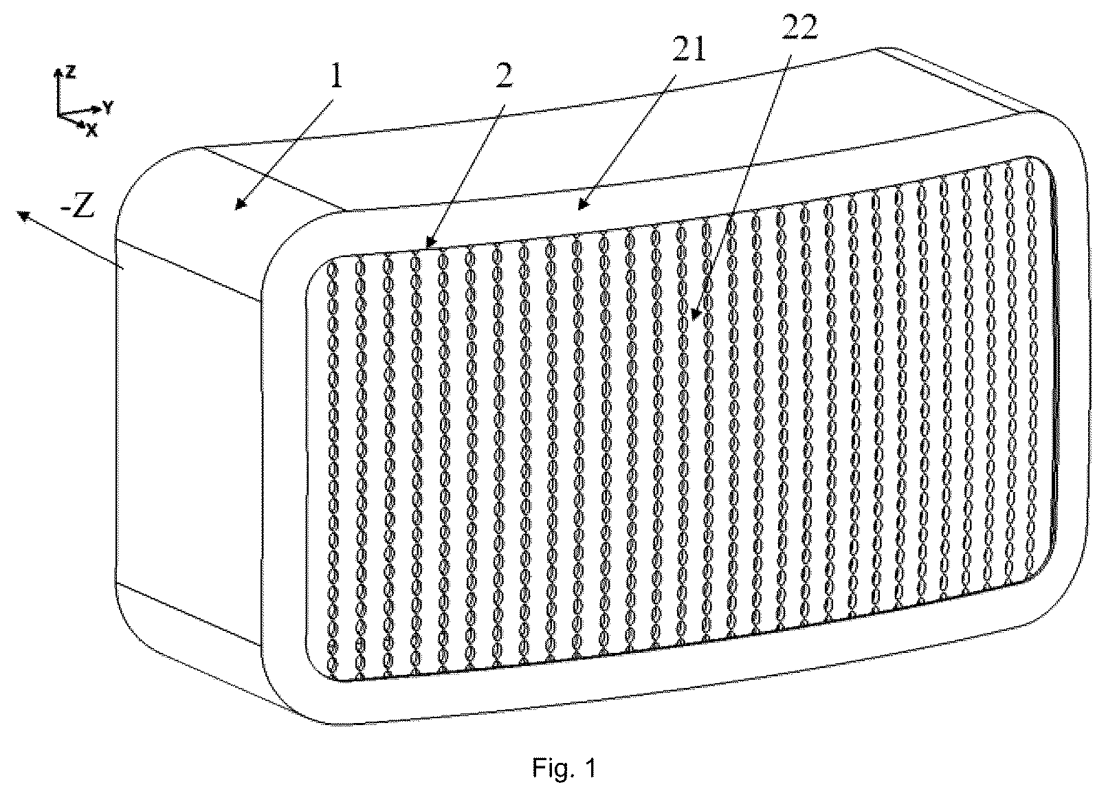 Patent US12492798 Figure 1 – Light guide designed for use in a vehicle