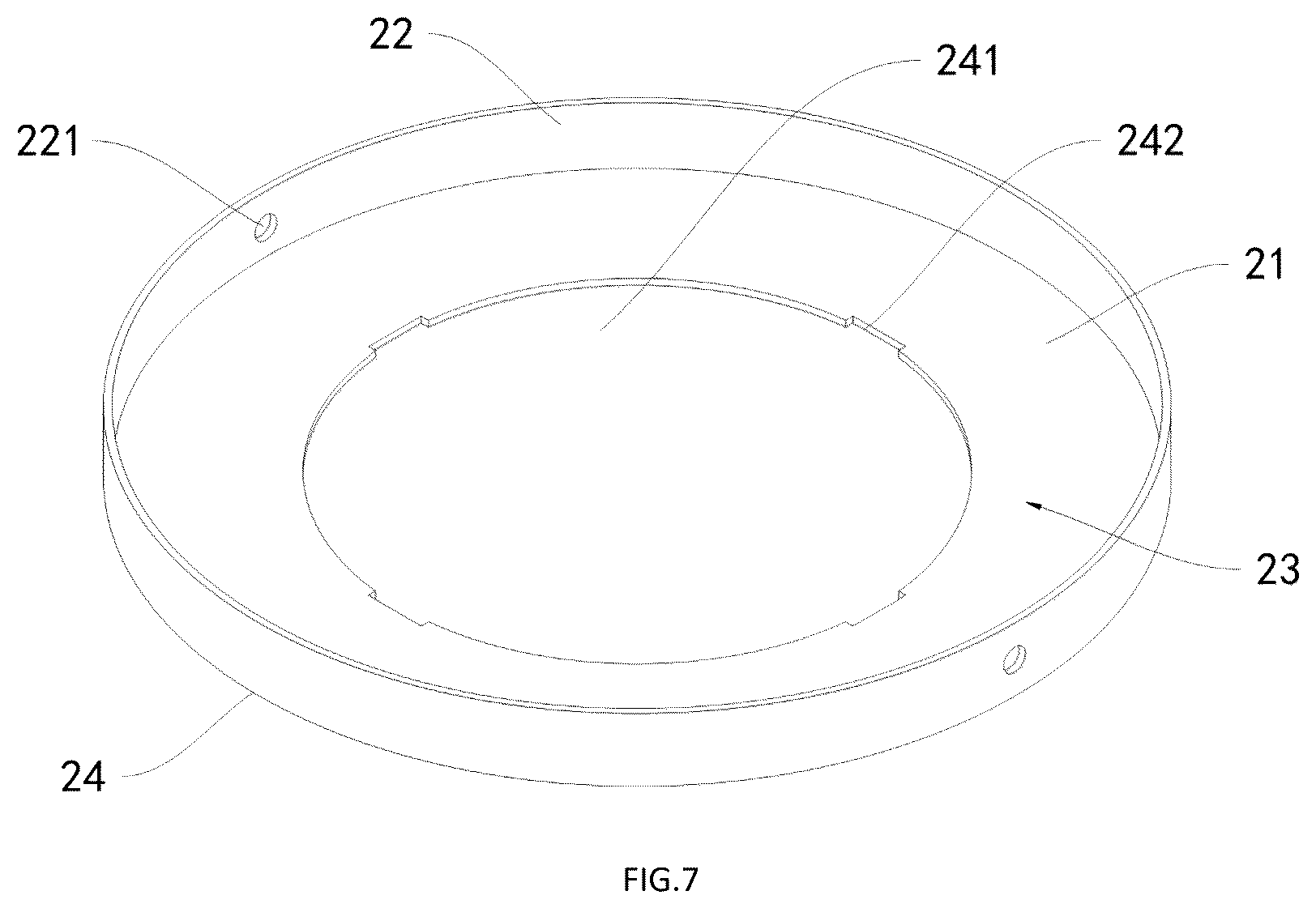 Patent US12492800 Figure 7 – Detachable and foldable assembled metal lamp shade
