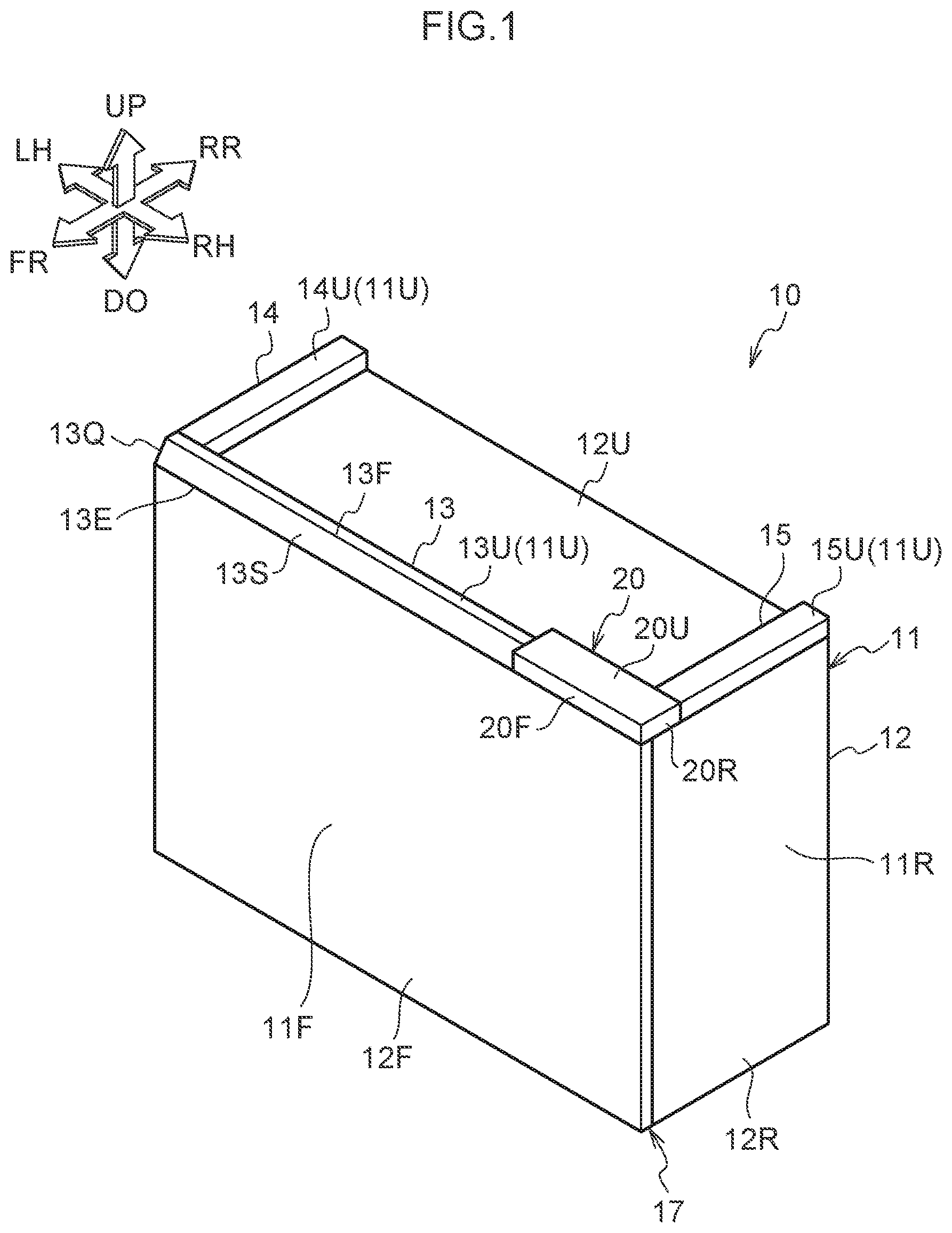 Patent US12492804 Figure 1 – Apparatus provided with lighting device and panel member provided with lighting device