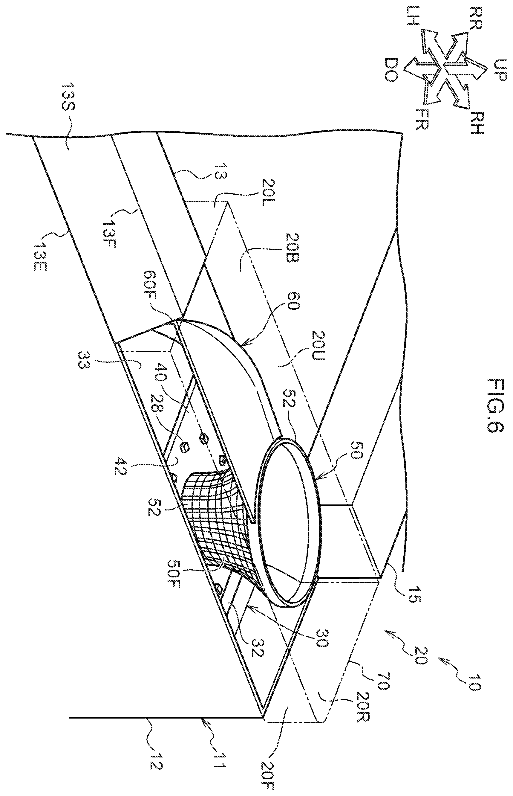 Patent US12492804 Figure 6 – Apparatus provided with lighting device and panel member provided with lighting device